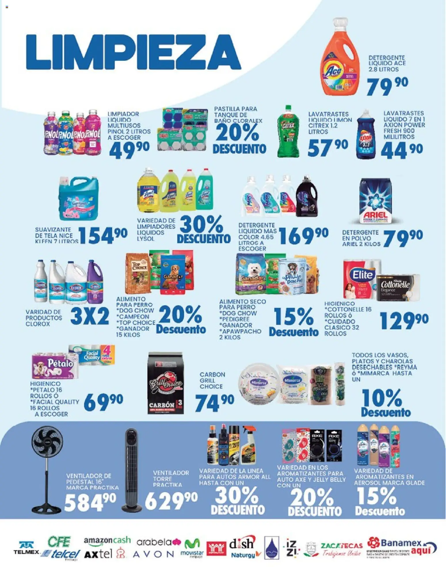 Nuevas ofertas de Alsuper válidas en toda la República Mexicana desde el 13.03.2026. ¡Encuentra las mejores ofertas en Alsuper folleto Calera! | Página: 5 | Productos: Detergente, Ventilador, Lavavajillas, Polvo