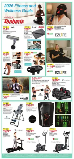 Preview of Dunham's Sports weekly ads valid from 14.02.2026 | Page: 7 | Products: Blanket, Table, Mask, Vest