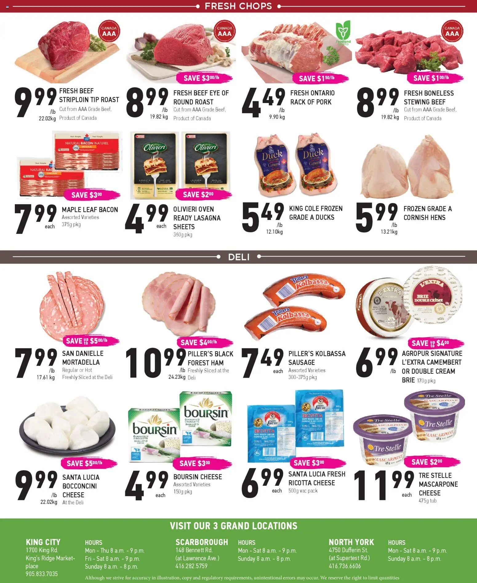 Coppas Fresh Market flyer valid from 18.12.2025 | Page: 6 | Products: Beef, Oven, Ridge, Cheese