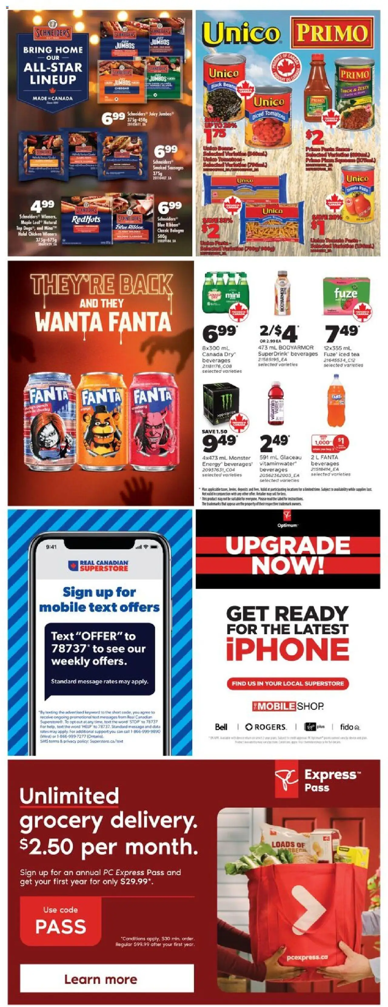 Real Canadian Superstore flyer valid from 18.09.2025 | Page: 35 | Products: Tea, Pasta, PC, Chicken