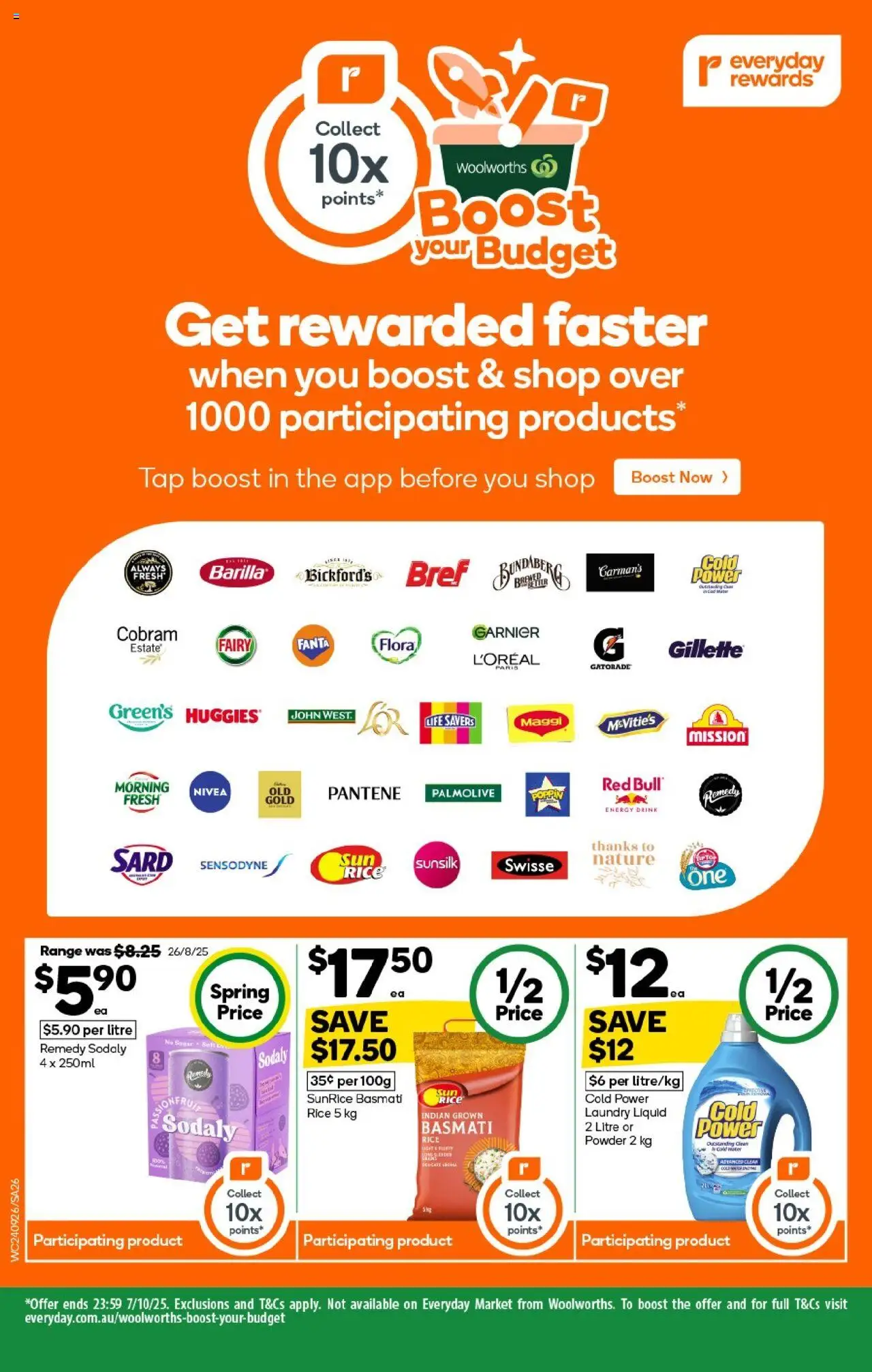 Woolworths catalogue - valid from 24.09.2025 | Page: 26 | Products: Rice, Tap, Water, Laundry