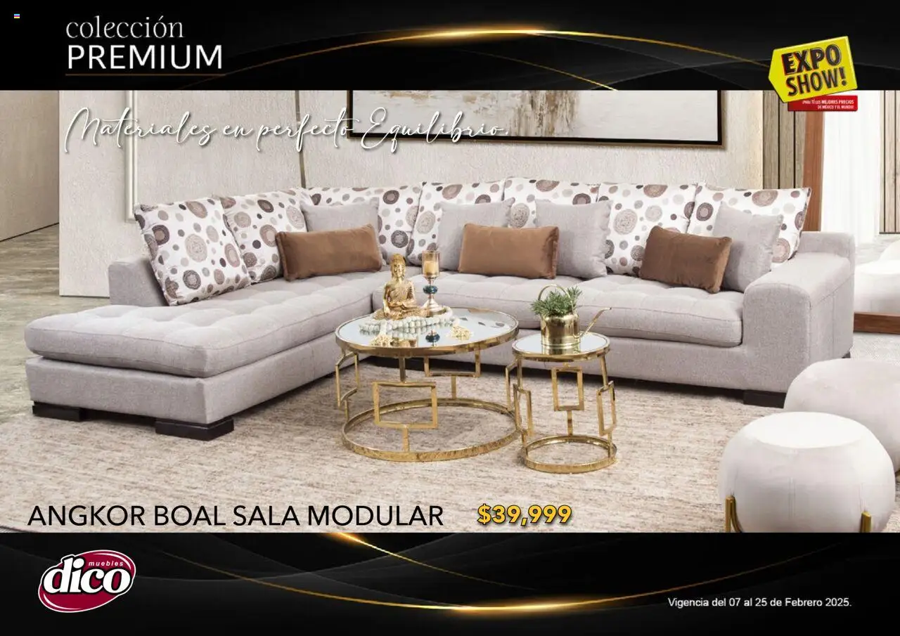 Nuevas ofertas de Muebles Dico válidas en toda la República Mexicana desde el 06.02.2025. ¡Encuentra las mejores ofertas en Muebles Dico catálogo Exposhow Premium! | Página: 59 | Productos: Modular