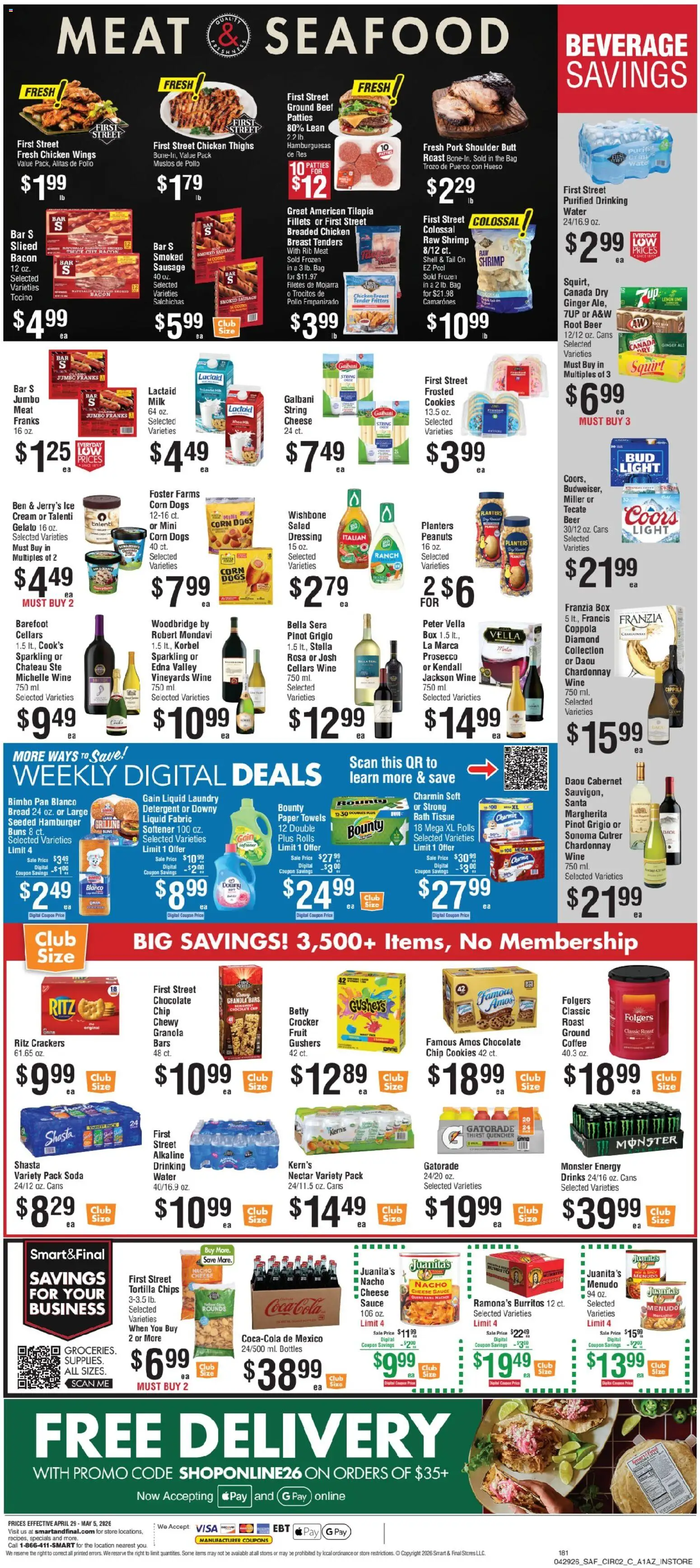 Smart & Final Weekly Ad - valid from 29.04.2026 | Page: 3 | Products: Pan, Coffee, Beef, Lemon