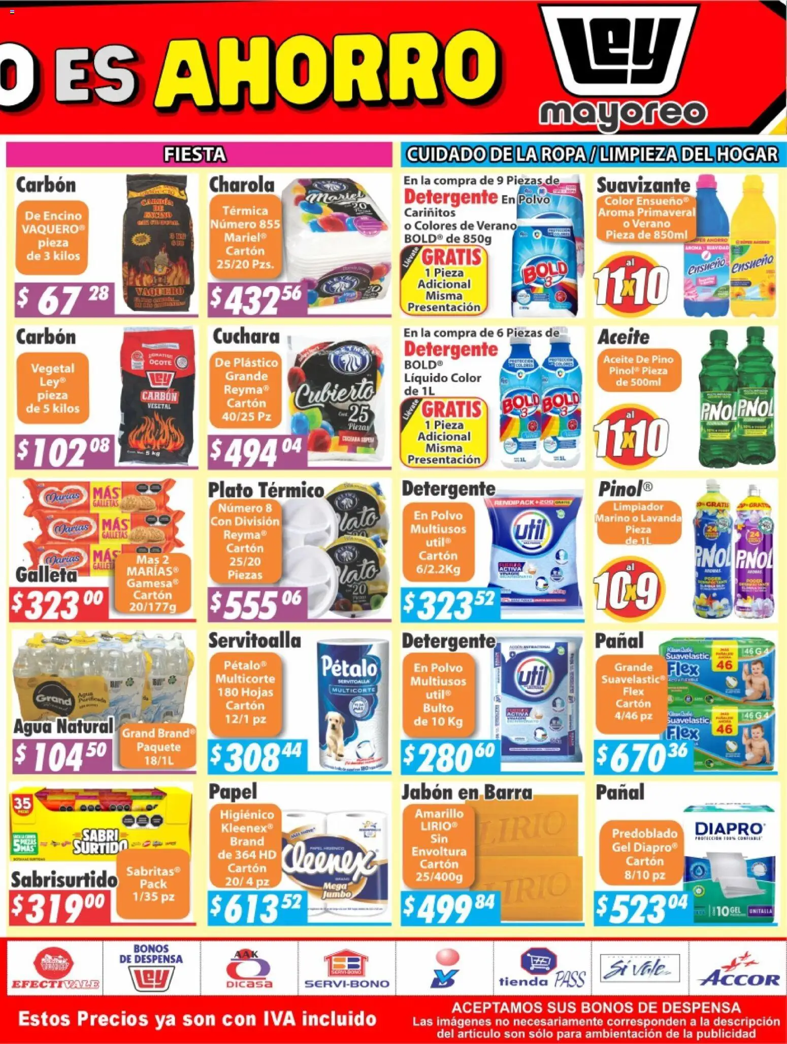 Nuevas ofertas de Casa Ley válidas en toda la República Mexicana desde el 27.04.2026. ¡Encuentra las mejores ofertas en Casa Ley folleto Hermosillo! | Página: 6 | Productos: Detergente, Galletas, Ropa, Polvo