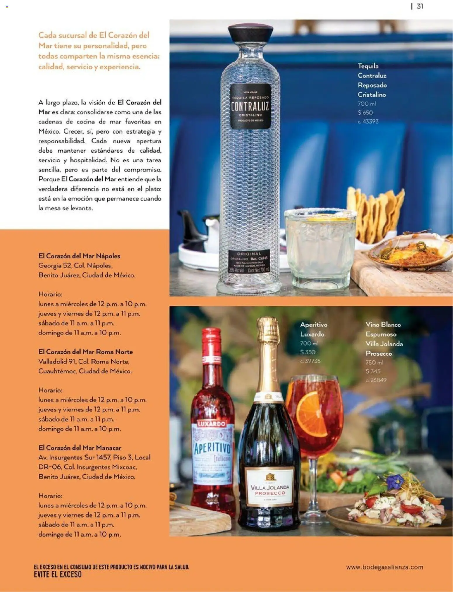 Nuevas ofertas de Bodegas Alianza válidas en toda la República Mexicana desde el 01.04.2026. ¡Encuentra las mejores ofertas en Bodegas Alianza catálogo! | Página: 33 | Productos: Tequila, Cocina, Vino, Mesa