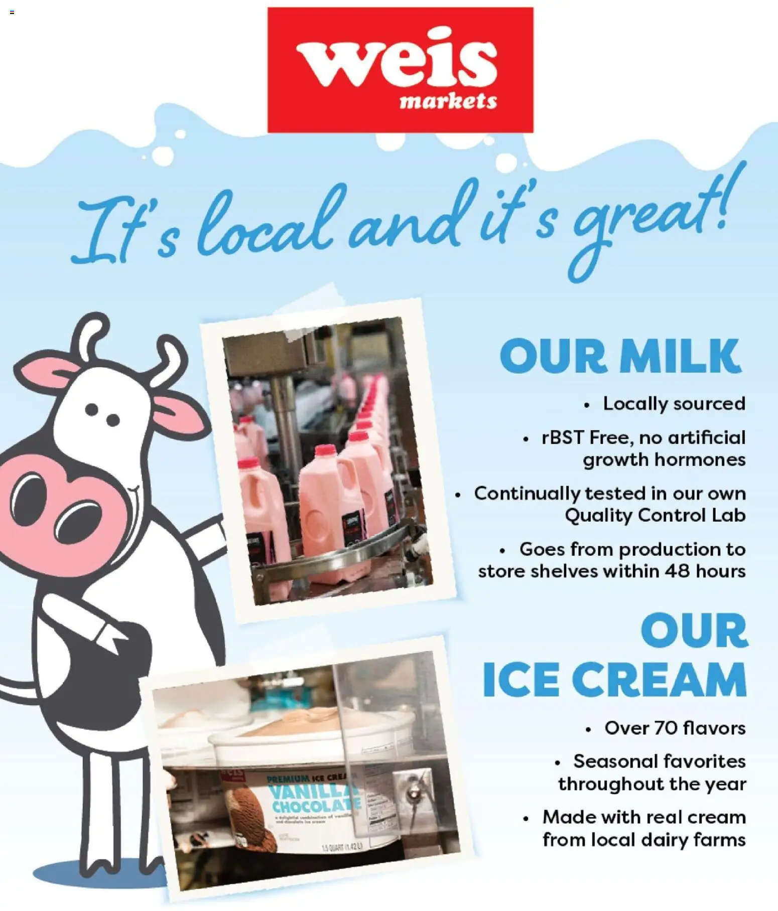 Weis Grand Opening Waldorf - valid from 12.03.2026 | Page: 8 | Products: Milk, Cream, Ice cream