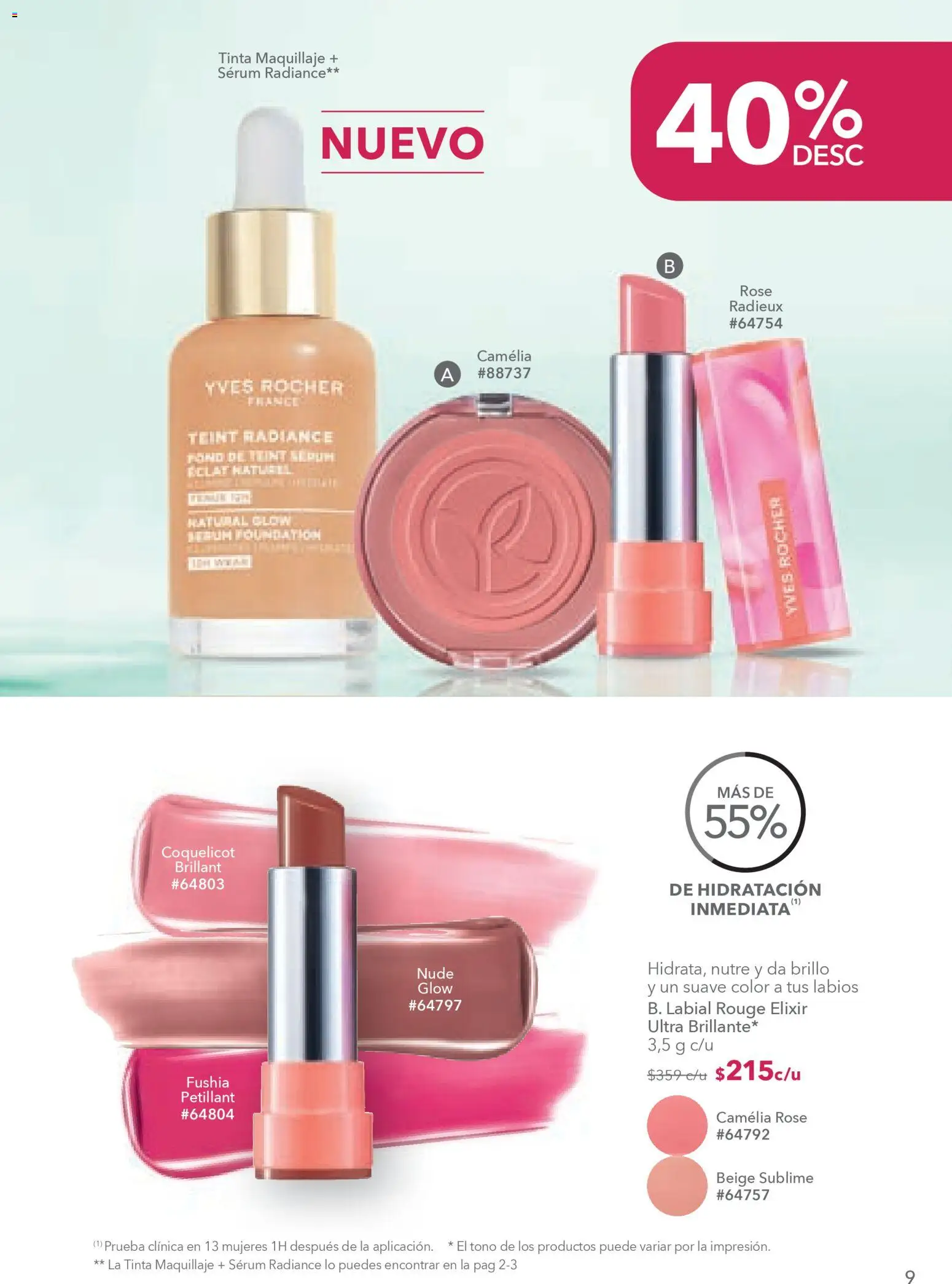 Nuevas ofertas de Yves Rocher válidas en toda la República Mexicana desde el 10.02.2026. ¡Encuentra las mejores ofertas en Yves Rocher campaña 3 2026! | Página: 9 | Productos: Serum, Brillo, Maquillaje