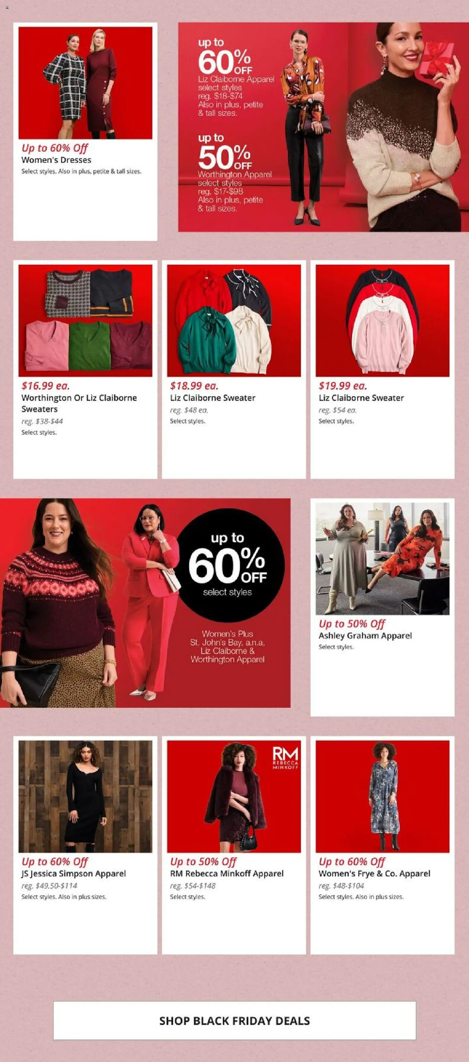 JCPenney Black Friday Women´s Deals - valid from 07.11.2025 | Page: 2 | Products: Sweater