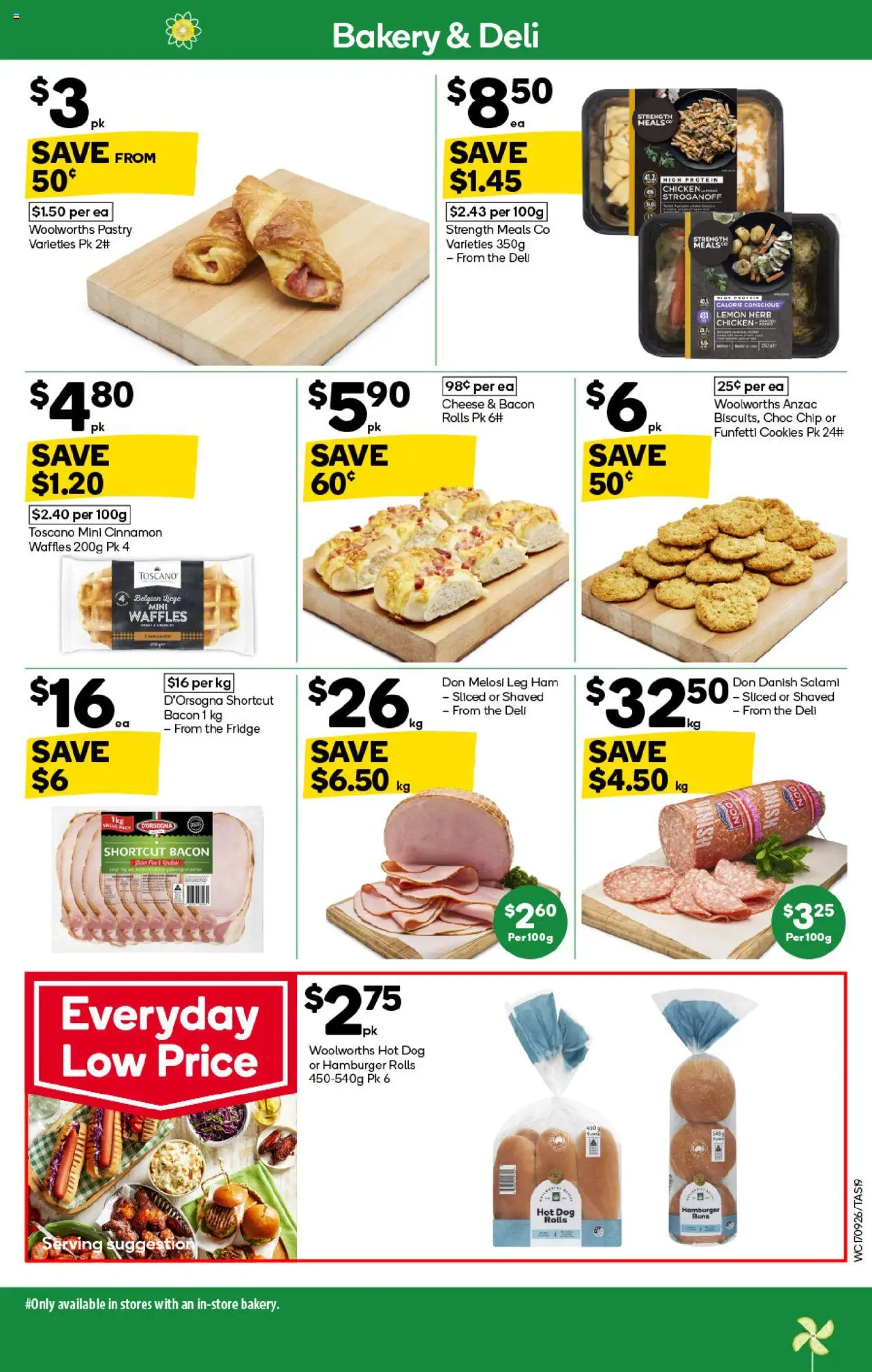 Woolworths catalogue - valid from 17.09.2025 | Page: 17 | Products: Bacon, Herb, Fridge, Bakery