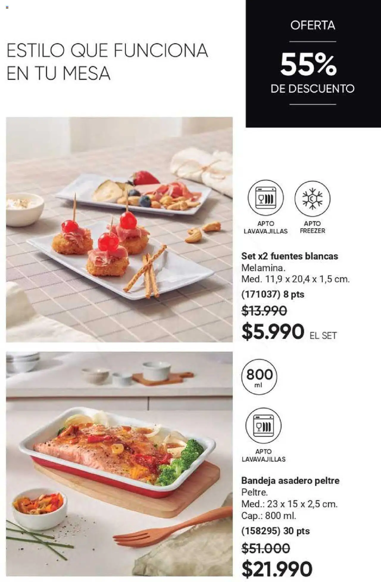 Catálogo AVON Fashion & Home │ válido desde el 22.07.2025 | Página: 16 | Productos: Bandeja, Lavavajillas, Freezer, Mesa