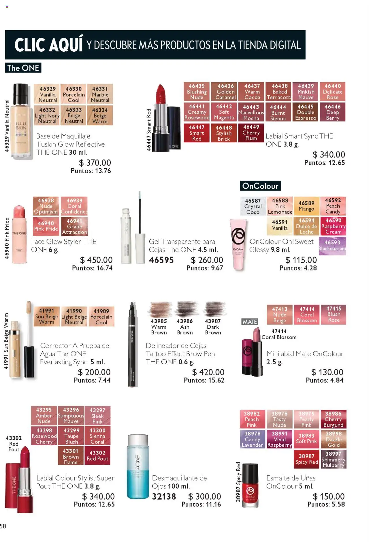 Nuevas ofertas de Oriflame válidas en toda la República Mexicana desde el 04.10.2025. ¡Encuentra las mejores ofertas en Oriflame - Campaña 14 2025! | Página: 58 | Productos: Agua, Leche, Maquillaje, Corrector