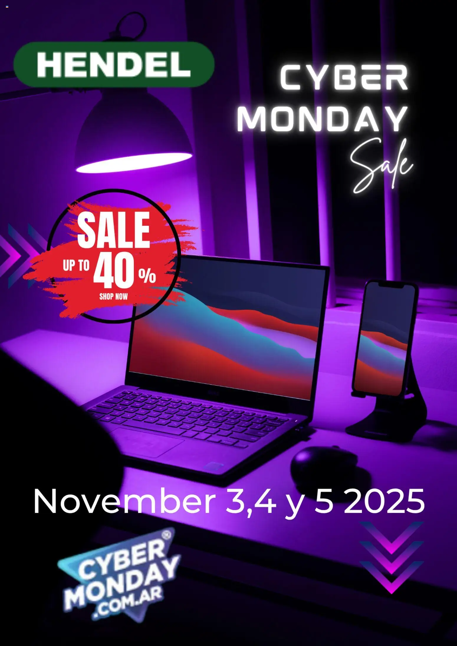 Hendel - Cyber Monday aviso │ válido desde el 31.10.2025 | Página: 1