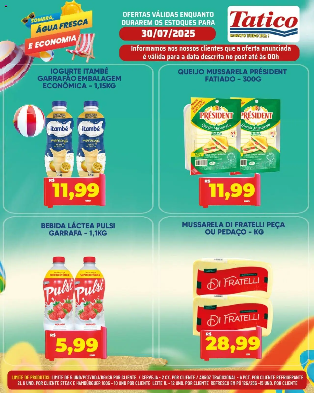 Tatico Folheto - válido de 30.07.2025 | Página: 9 | Produtos: Pó, Arroz, Hambúrguer, Refrigerante