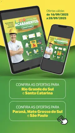 Lojas Quero-Quero - Aproveite o Festival dos Acabamentos! - Pré-Visualização do folheto da loja Lojas Quero-Quero, válido de 16.09.2025