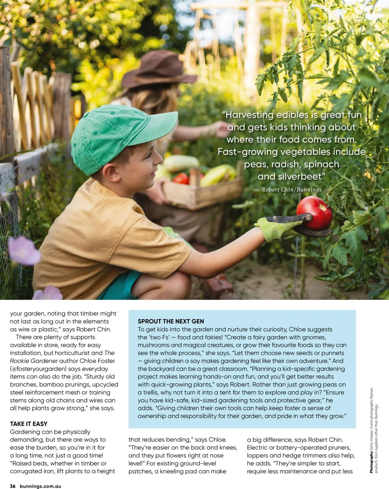 Bunnings Warehouse catalogue - valid from 01.04.2026 | Page: 36 | Products: Kneeling pad, Spinach, Vegetables, Tools