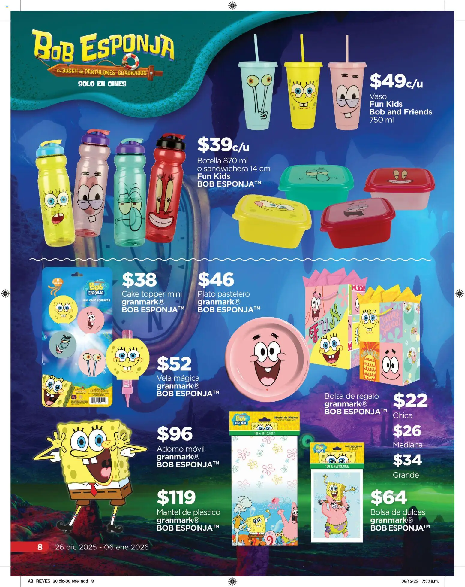 Nuevas ofertas de Chedraui válidas en toda la República Mexicana desde el 26.12.2025. ¡Encuentra las mejores ofertas en Chedraui folleto! | Página: 8 | Productos: Pantalones, Mantel, Sandwichera, Vela