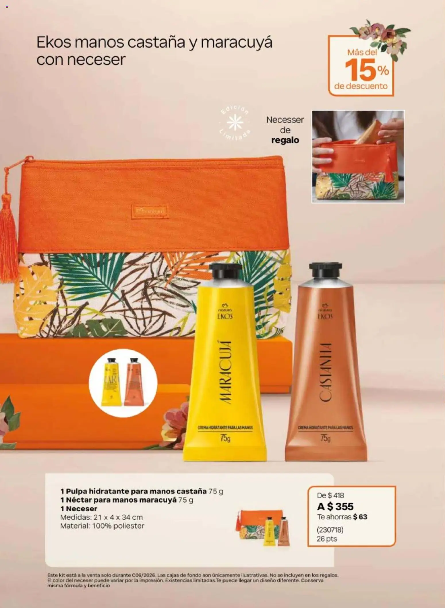 Nuevas ofertas de Natura válidas en toda la República Mexicana desde el 02.04.2026. ¡Encuentra las mejores ofertas en Natura campaña 6 2026! | Página: 24 | Productos: Crema, Neceser, Té