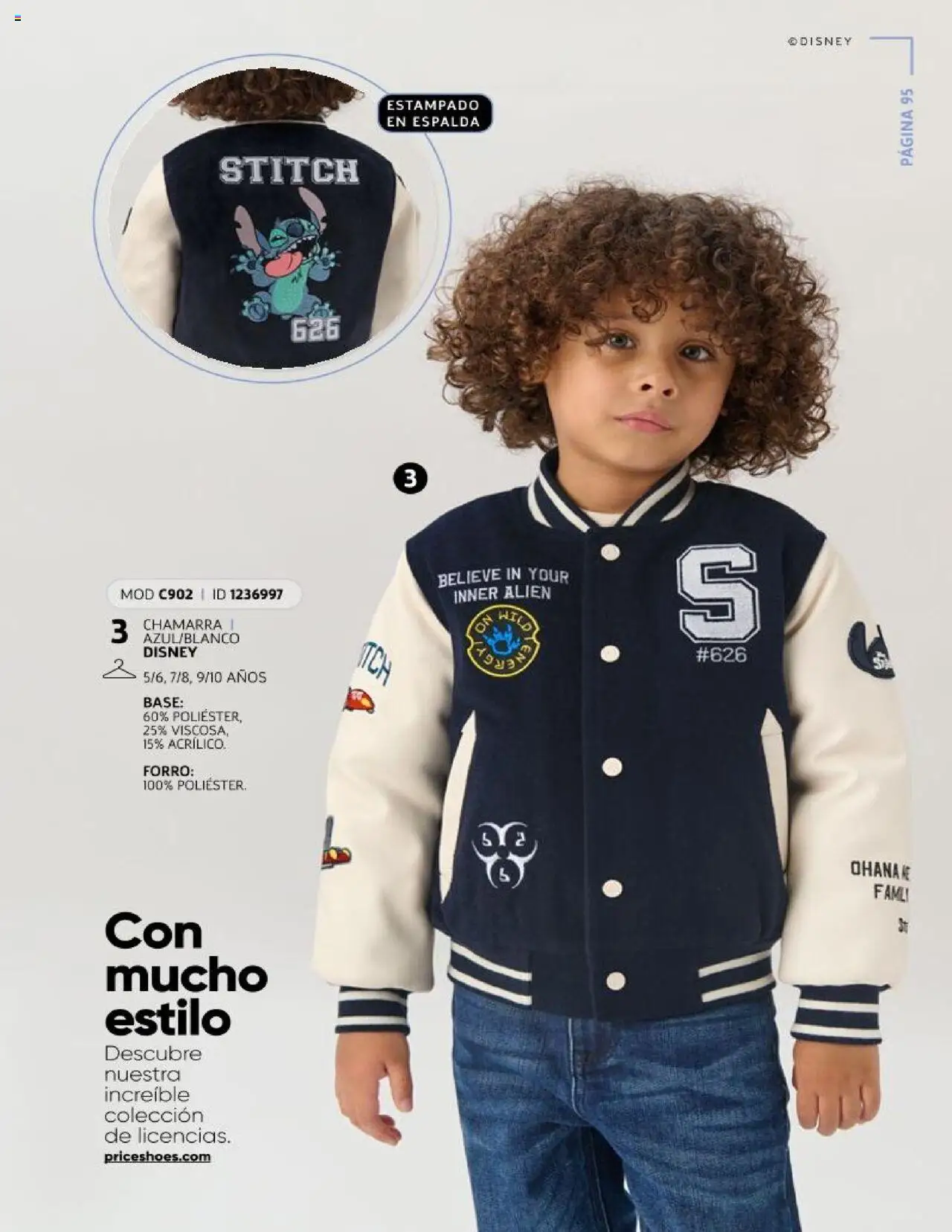 Nuevas ofertas de Price Shoes válidas en toda la República Mexicana desde el 24.07.2025. ¡Encuentra las mejores ofertas en Price Shoes Catálogo Licencias otoño / invierno 2025! | Página: 97 | Productos: Chamarra
