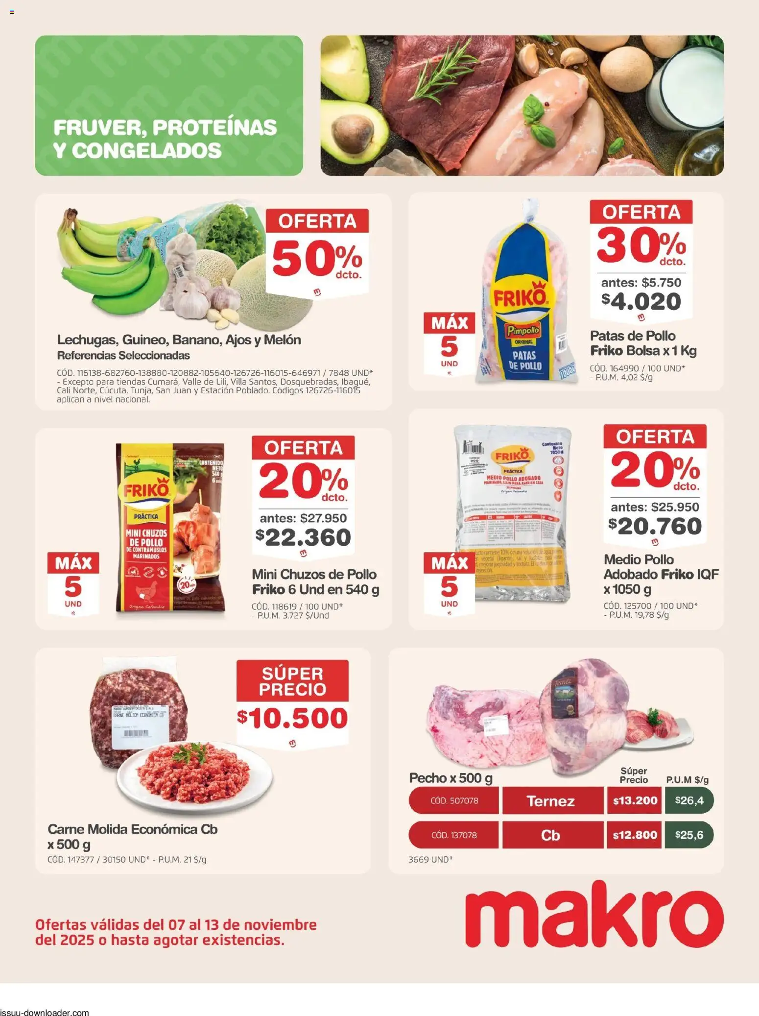 Makro revista - valida desde el 07.11.2025 | Página: 2 | Productos: Pollo, Bolsa, Sal, Melón