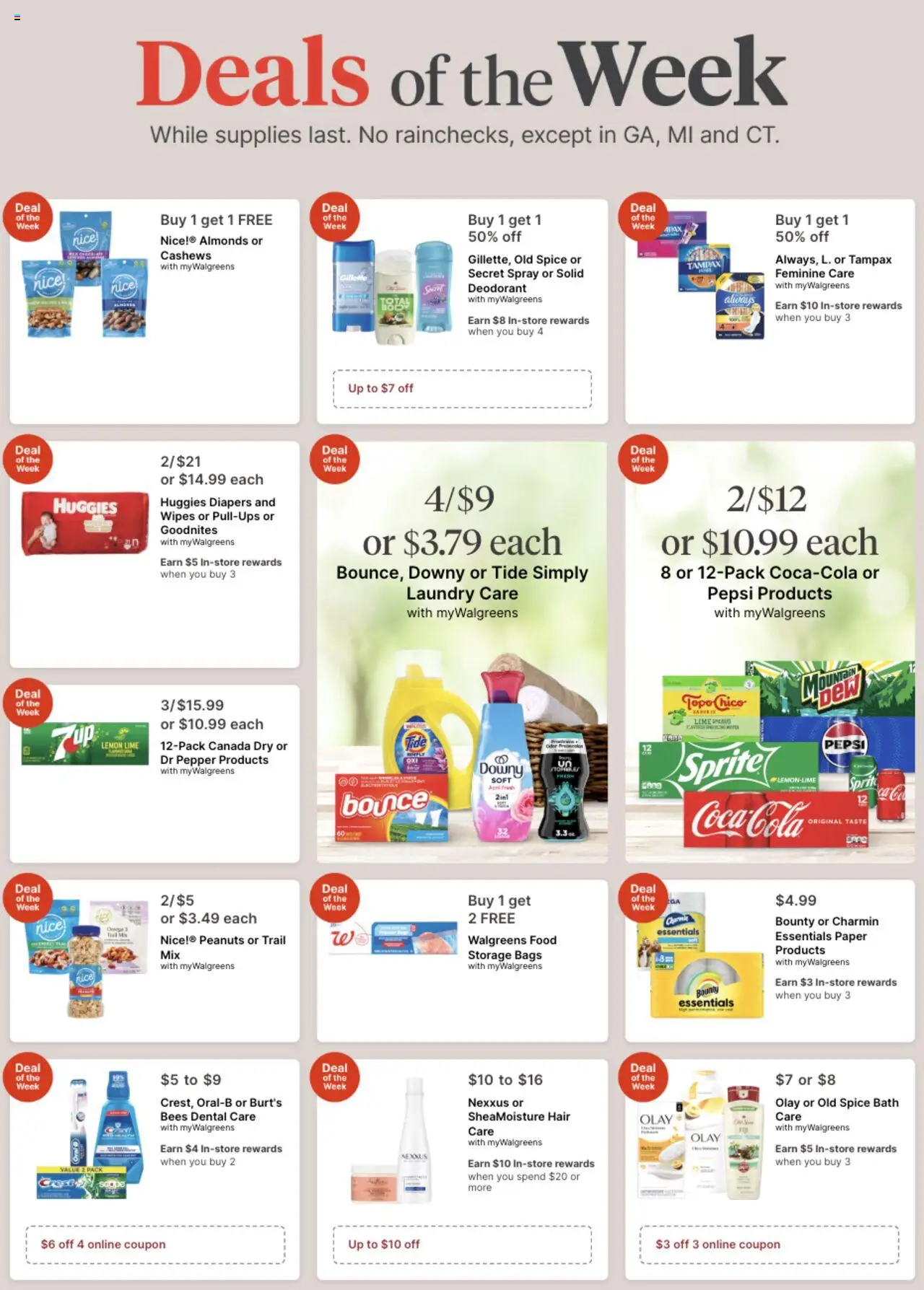 Walgreens Weekly Ad - valid from 17.08.2025 | Page: 1 | Products: Deodorant, Pepper, Lemon, Lime
