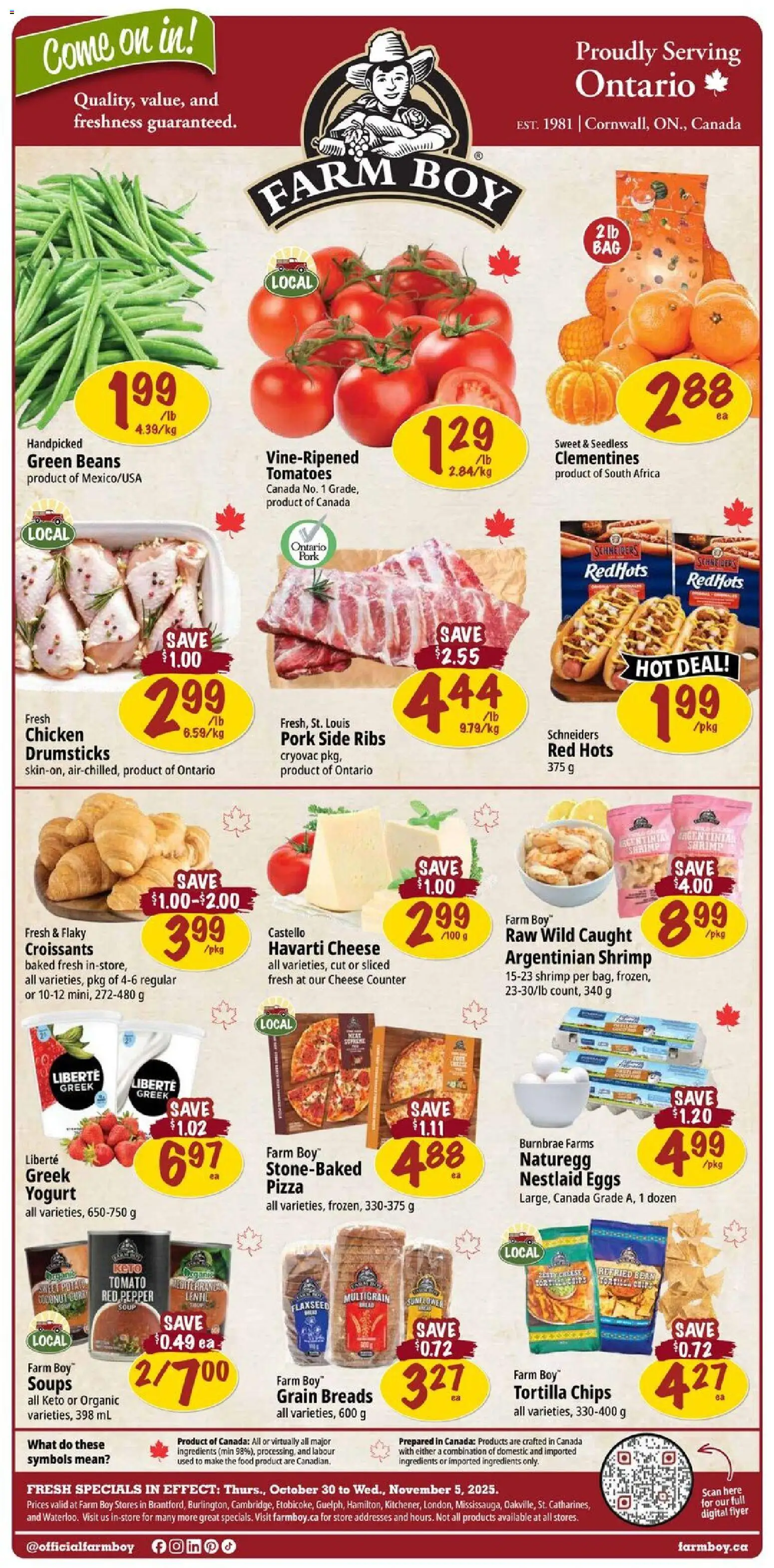 Farm Boy flyer valid from 30.10.2025 | Page: 1