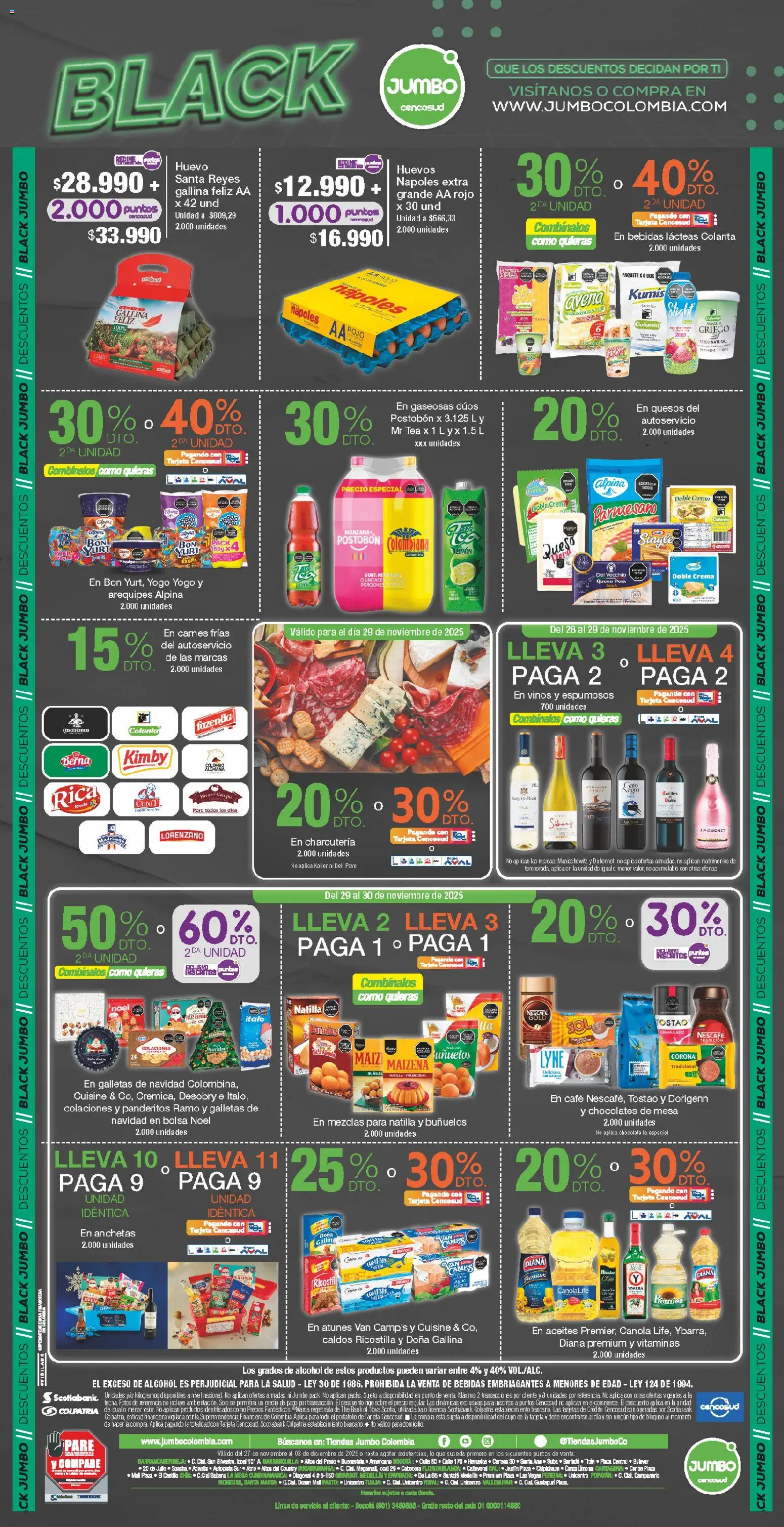 Jumbo revista - valida desde el 27.11.2025 | Página: 16 | Productos: Kumis, Chocolates, Huevos, Café