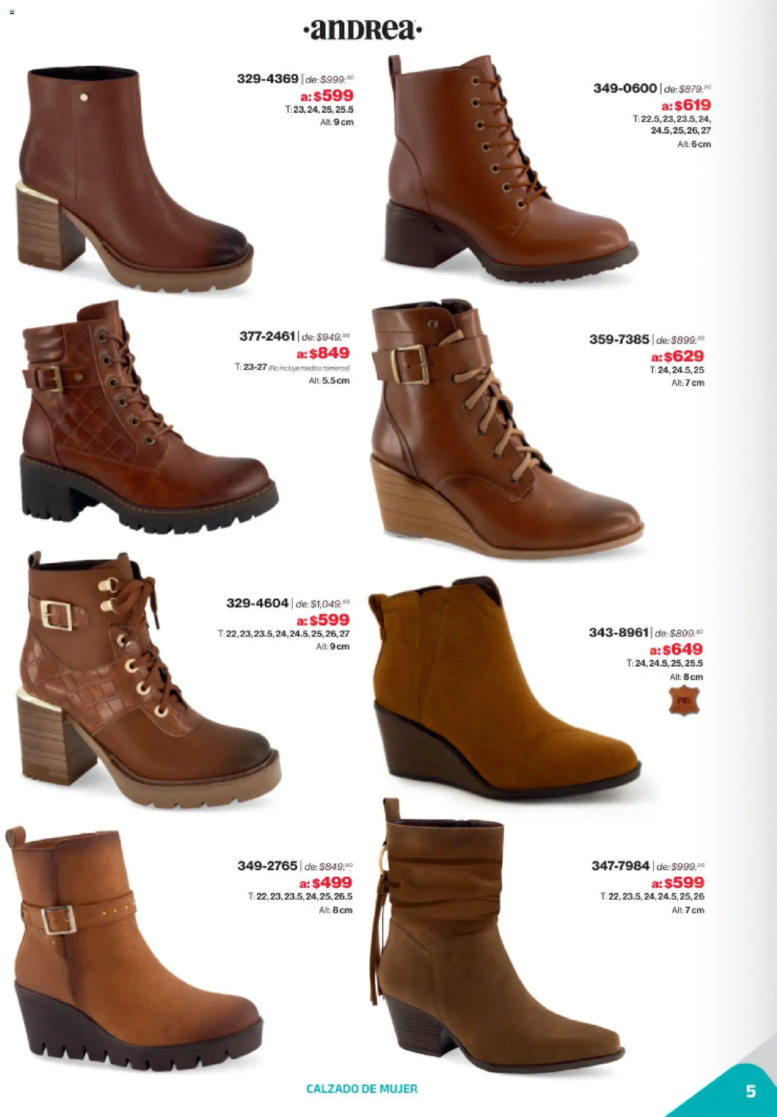 Nuevas ofertas de Andrea válidas en toda la República Mexicana desde el 02.11.2025. ¡Encuentra las mejores ofertas en Andrea catálogo Outlet! | Página: 5