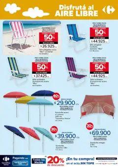 Vista previa Carrefour ofertas válido desde el 23.12.2025 | Página: 9 | Productos: Banco, Silla, Sombrilla