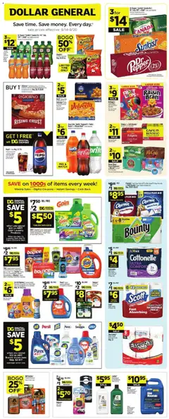 Preview of Dollar General weekly ads valid from 14.09.2025
