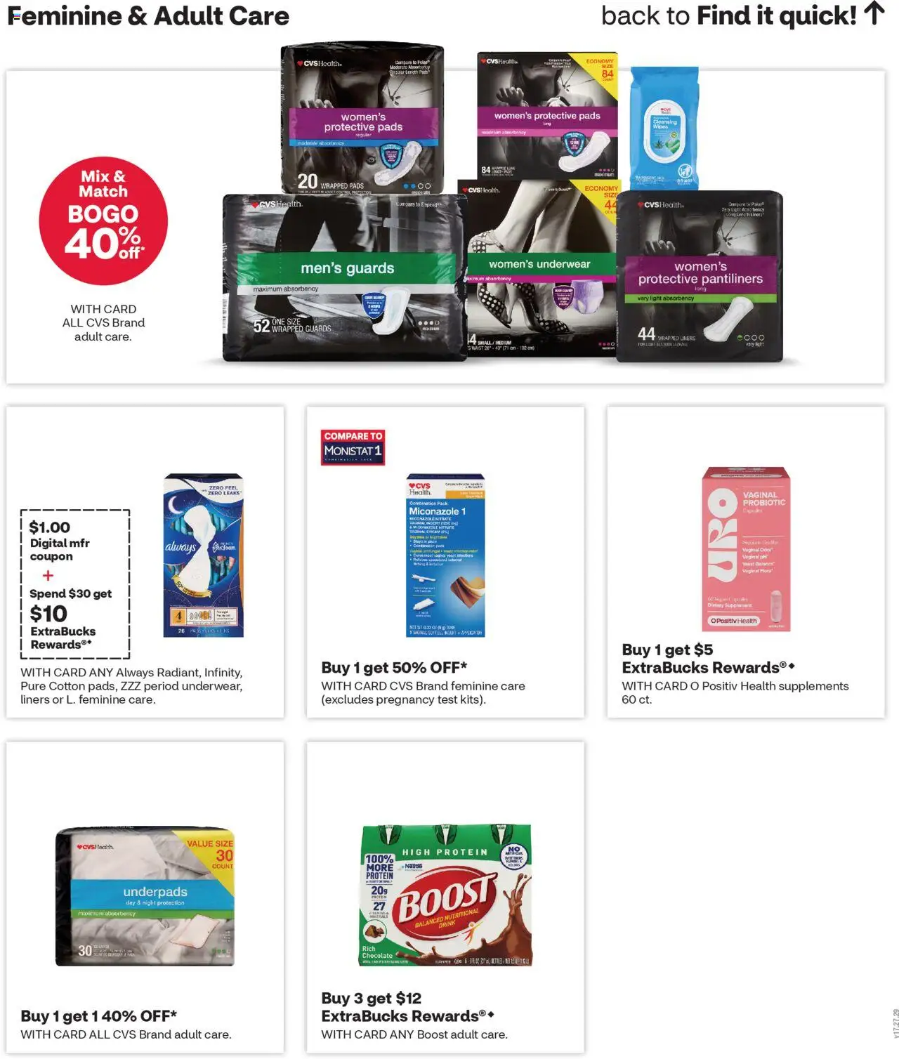 CVS Pharmacy Weekly Ad - CT - valid from 12.10.2025 | Page: 9 | Products: Chocolate, Pads, Cream, Underwear
