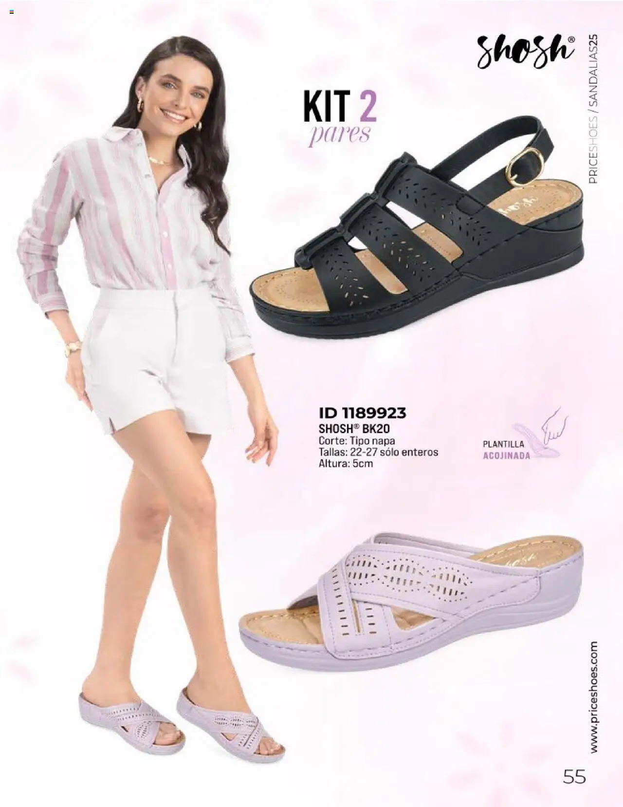 Nuevas ofertas de Price Shoes válidas en toda la República Mexicana desde el 11.03.2025. ¡Encuentra las mejores ofertas en Price Shoes catálogo Sandalias Kits 2025! | Página: 55