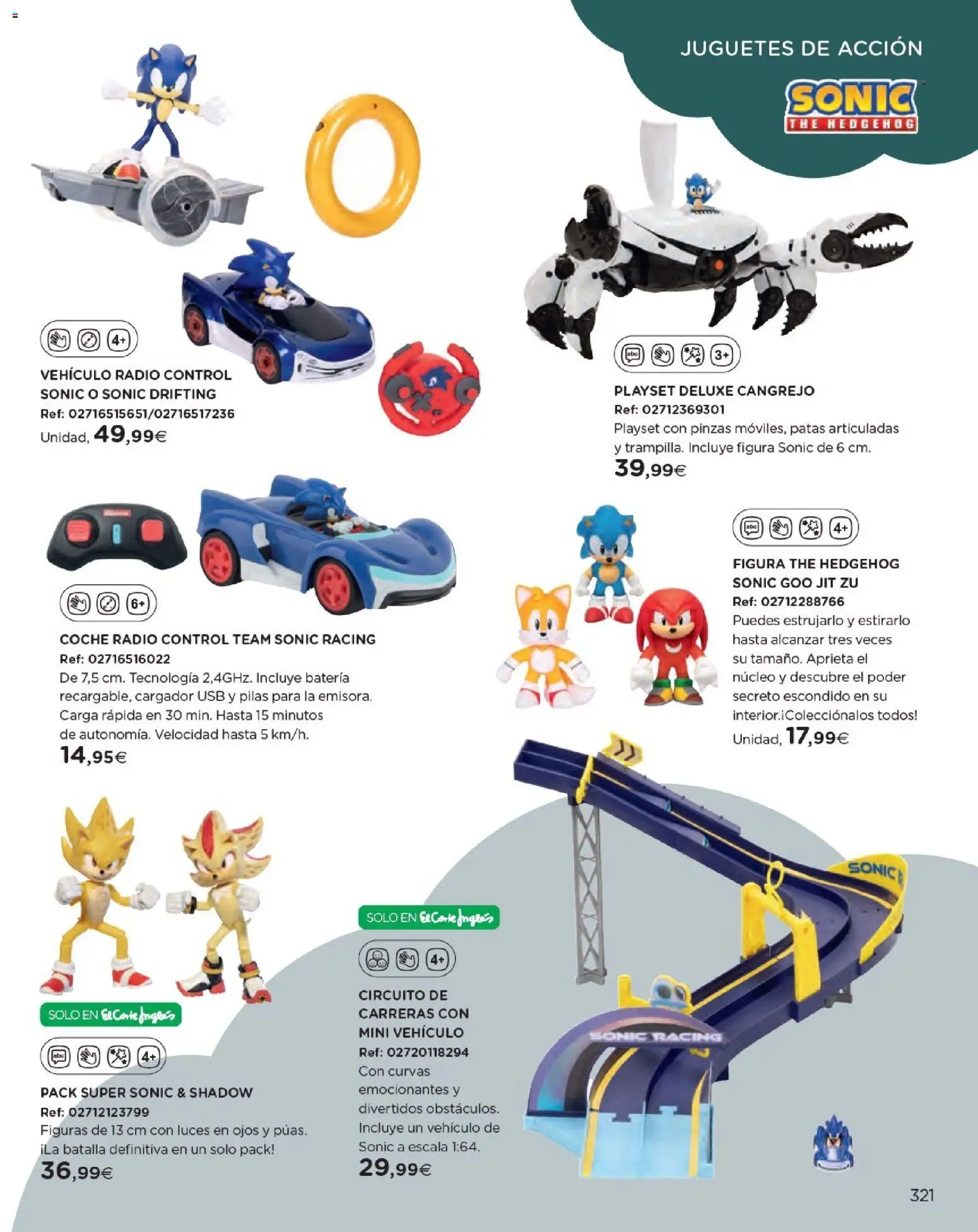 Nuevas ofertas de El Corte Inglés válidas en toda la República Mexicana desde el 27.10.2025. ¡Encuentra las mejores ofertas en El Corte Inglés catálogo Juguetes! | Página: 321 | Productos: Usb, Radio, Cargador, Batería