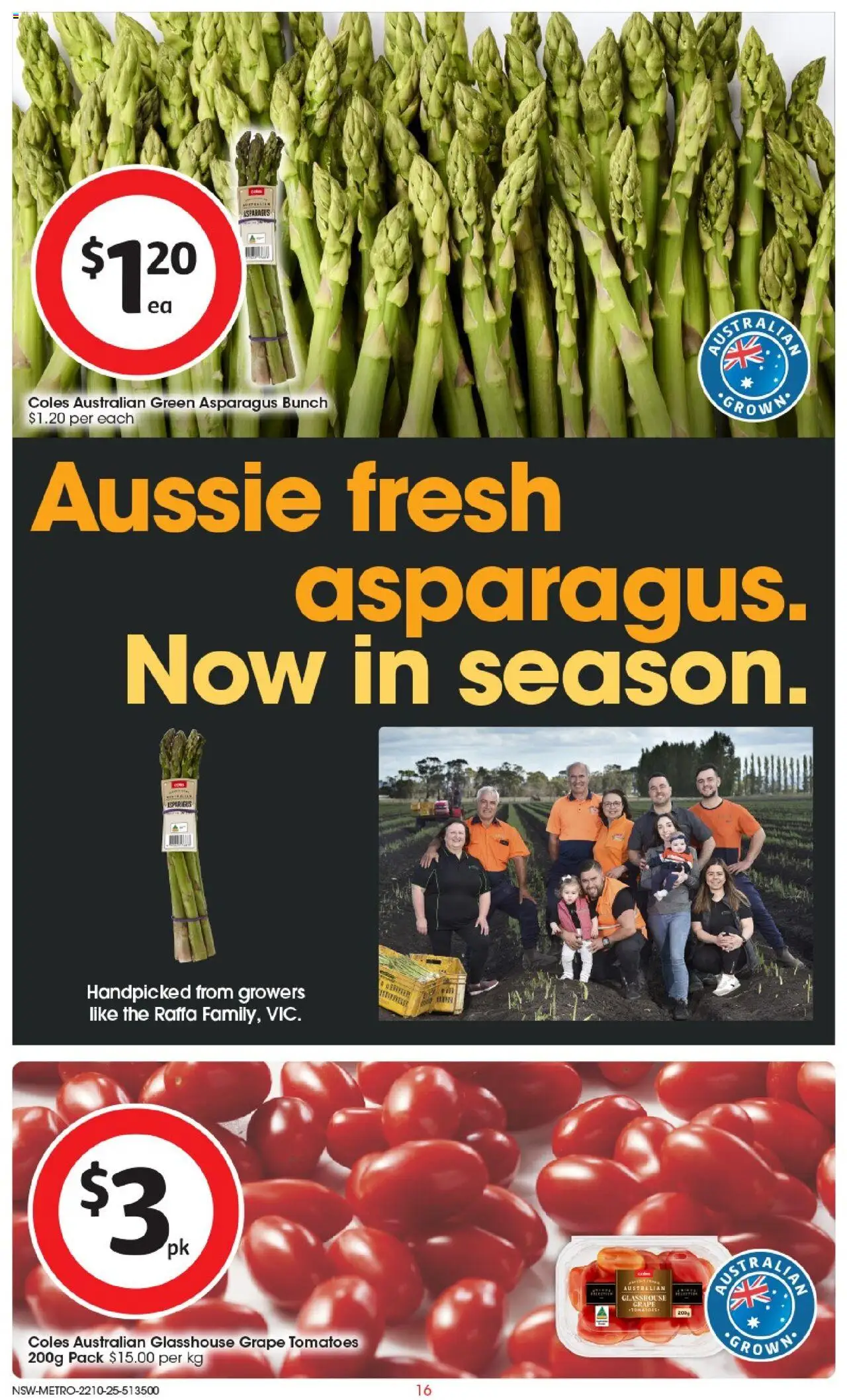 Coles catalogue - valid from 22.10.2025 | Page: 16 | Products: Tomatoes