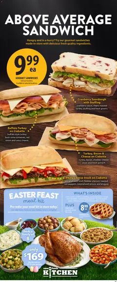 Preview of Save on foods weekly flyer / circulaire from shop Save on foods valid from 19.03.2026 | Page: 13 | Products: Turkey, Potatoes, Cheese