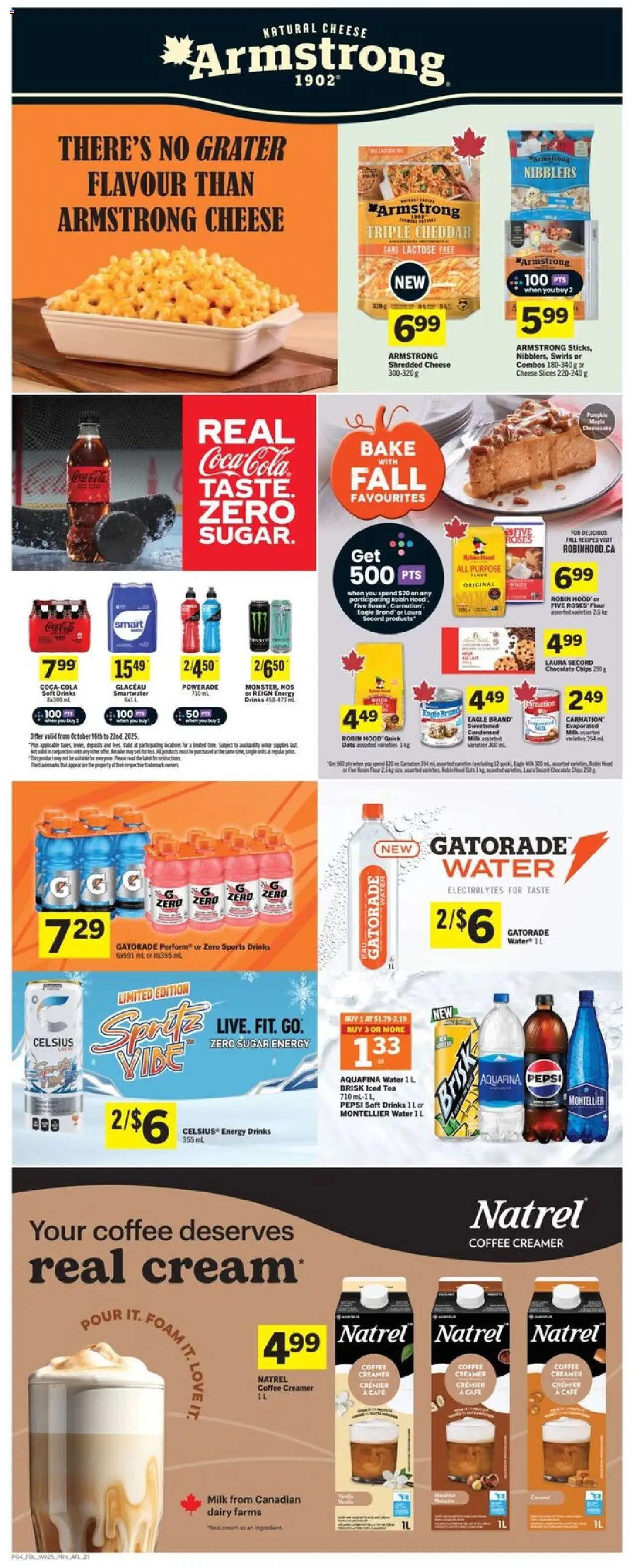 Foodland flyer valid from 16.10.2025 | Page: 5 | Products: Chips, Milk, Cheese, Chocolate