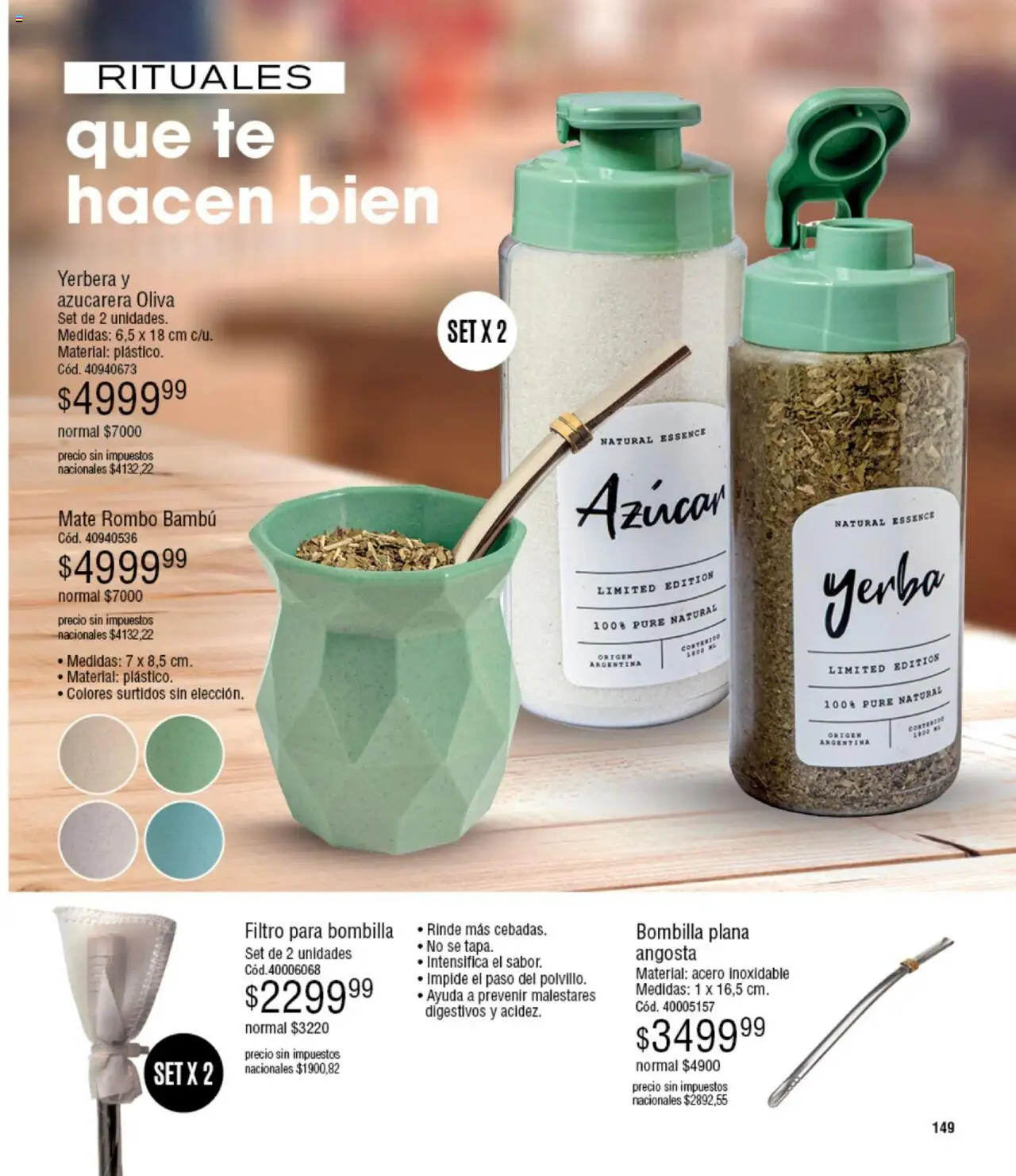 Millanel - Catálogo │ válido desde el 20.10.2025 | Página: 149 | Productos: Yerbera, Azucar, Yerba, Bombilla