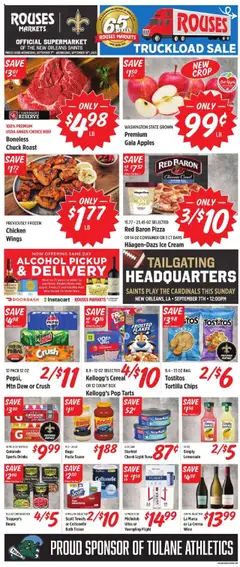 Preview of Rouses weekly ads valid from 03.09.2025