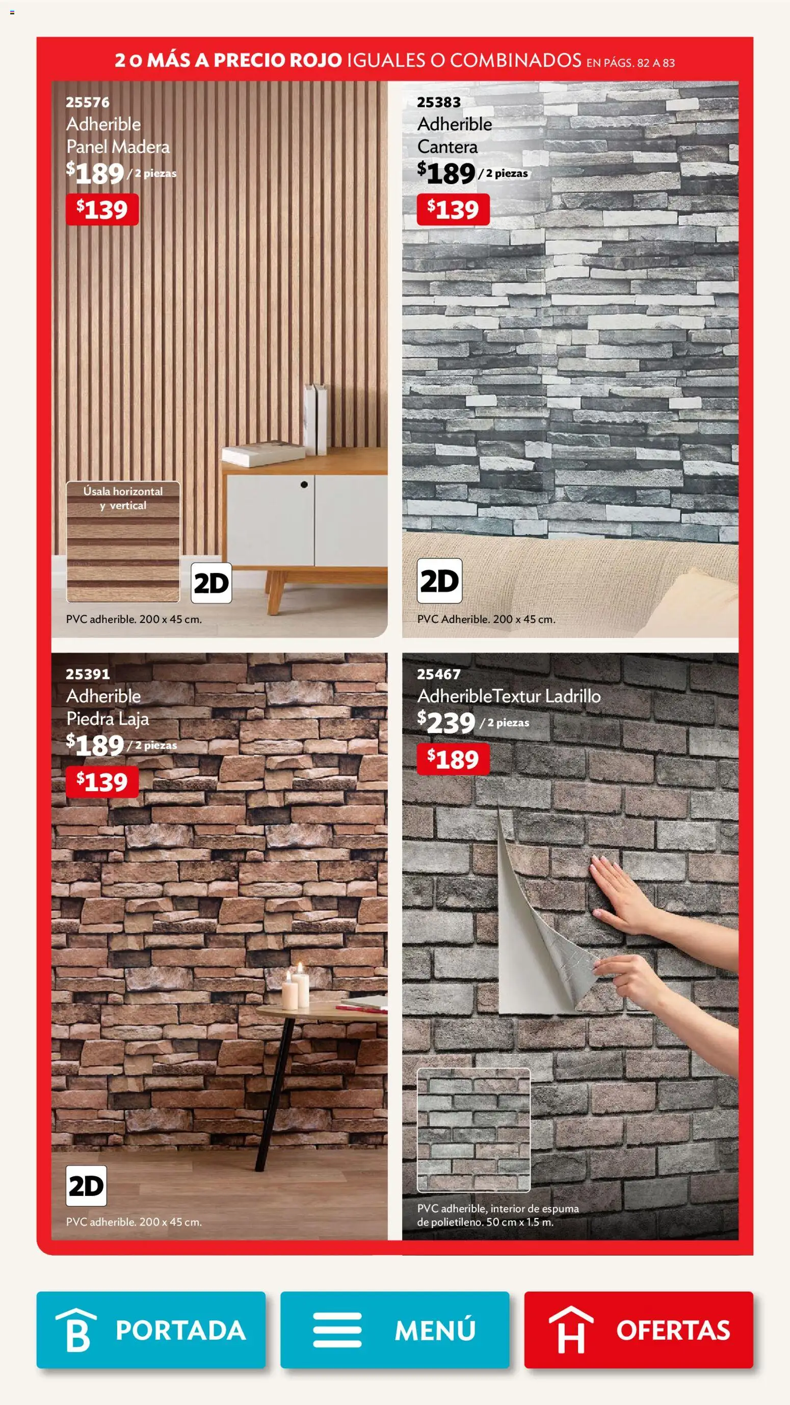 Nuevas ofertas de Betterware válidas en toda la República Mexicana desde el 04.05.2026. ¡Encuentra las mejores ofertas en Betterware campaña 5 2026! | Página: 82 | Productos: Espuma, Ladrillo