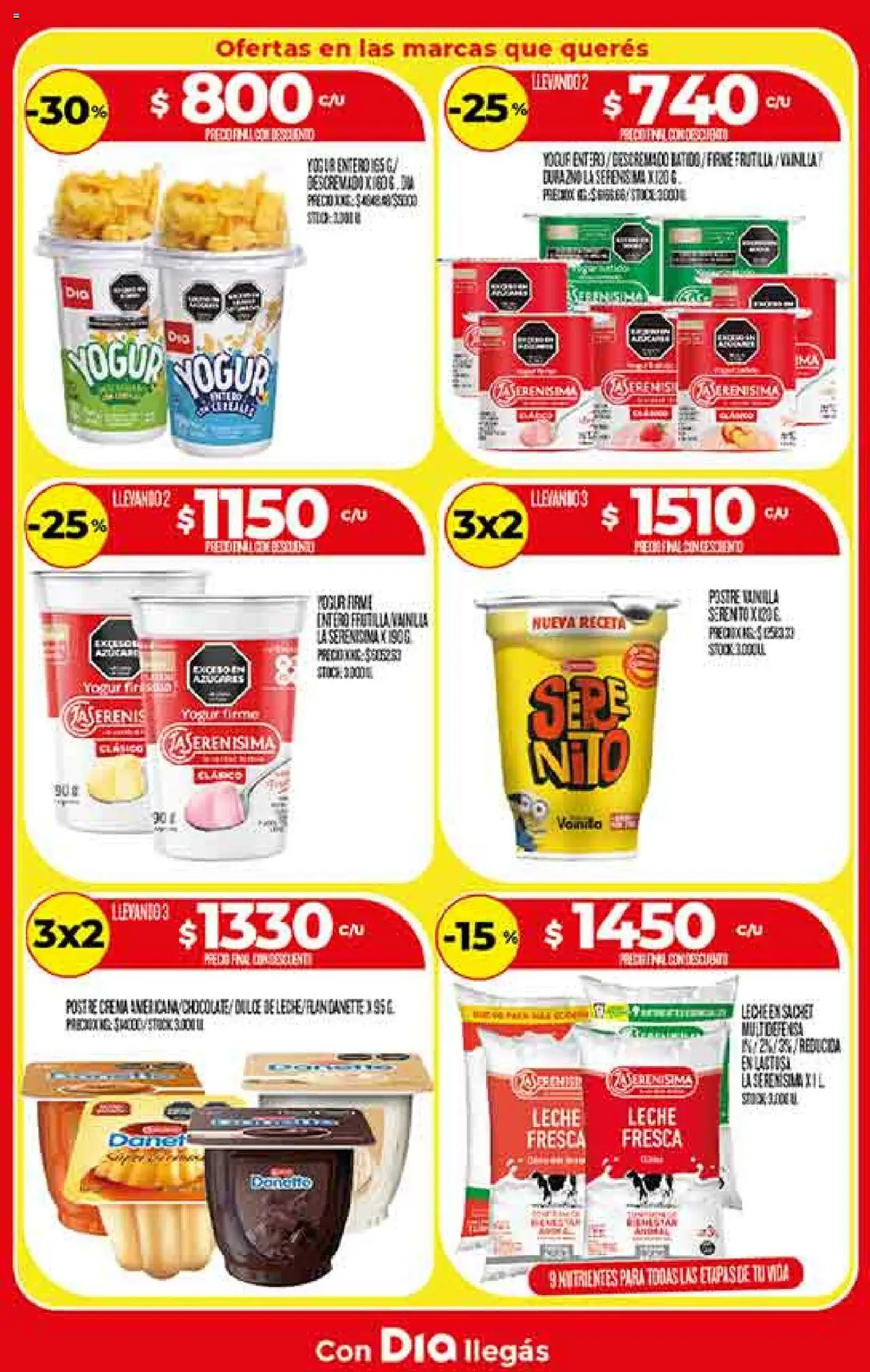 Supermercado DIA Ofertas - Salta y Jujuy │ válido desde el 06.08.2025 | Página: 8 | Productos: Frutilla, Durazno, Leche, Yogur