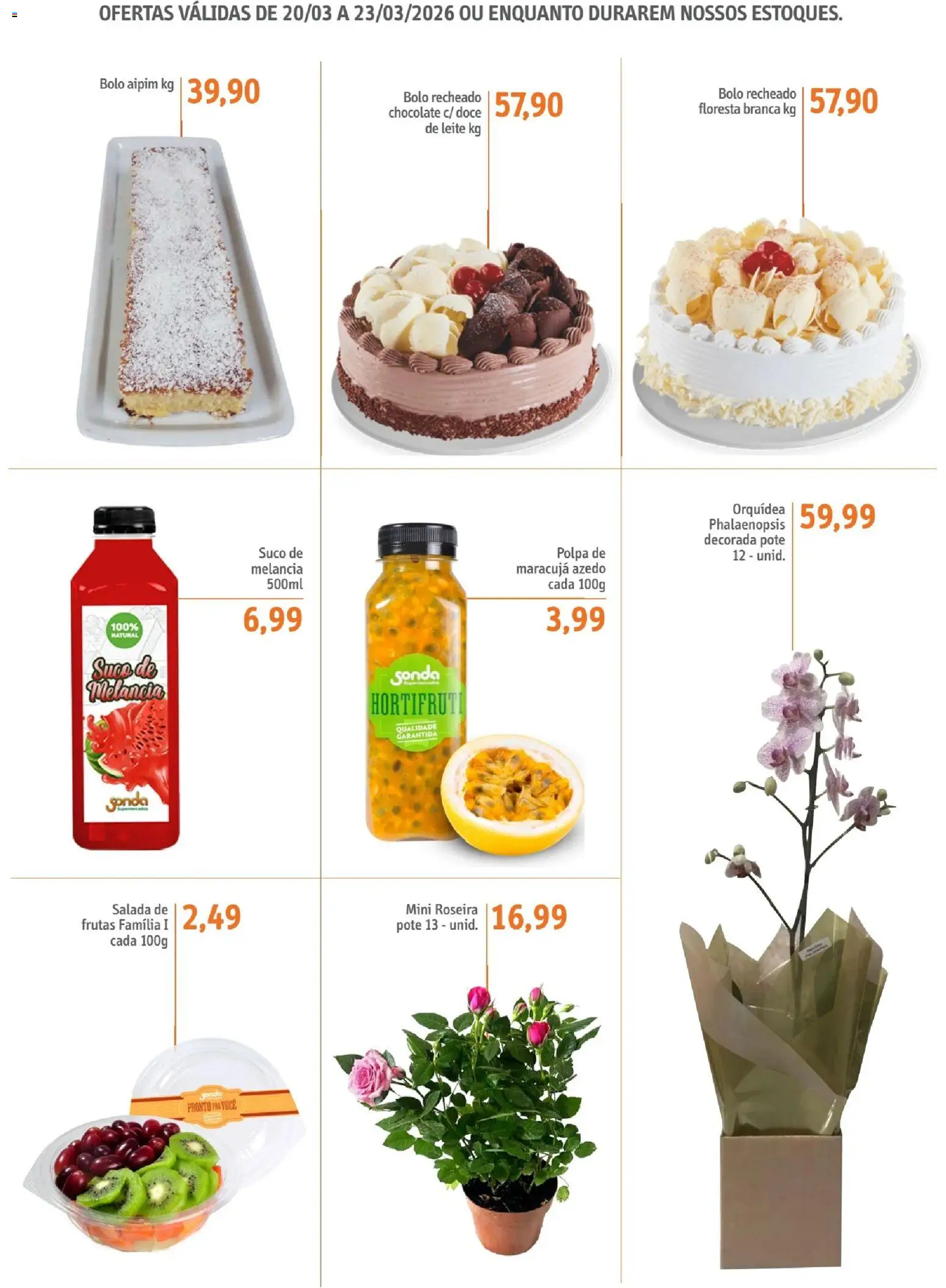 Sonda Folheto - válido de 20.03.2026 | Página: 6 | Produtos: Maracujá, Suco, Bolo, Salada