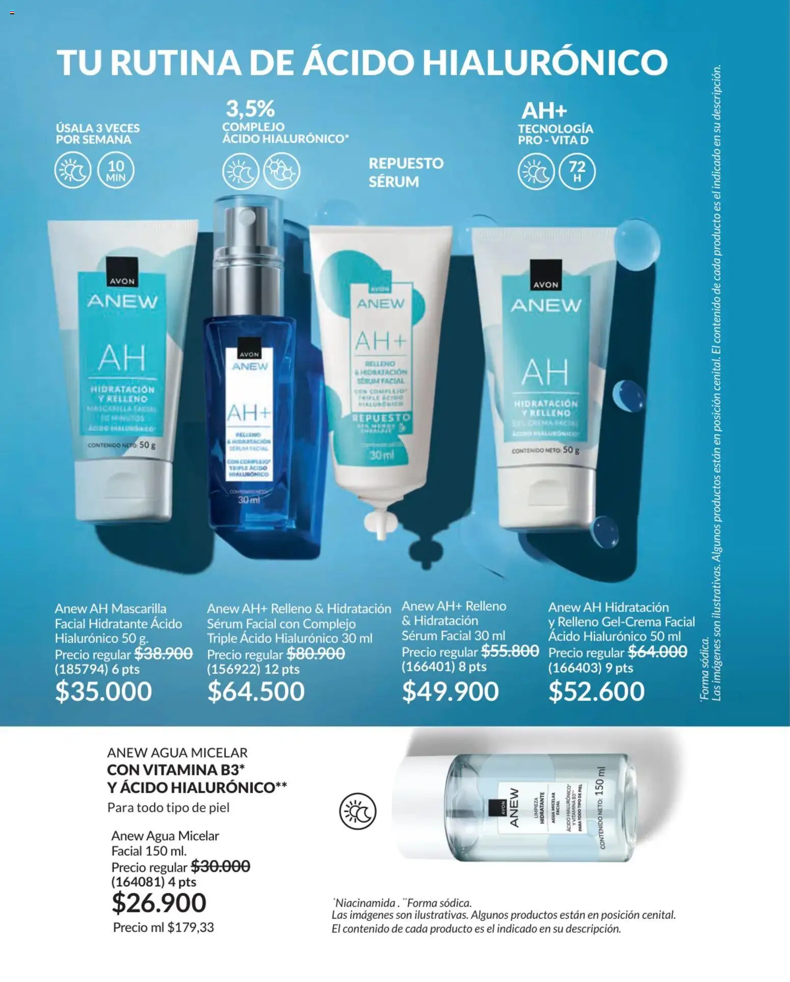 Avon revista - valida desde el 01.02.2026 | Página: 111 | Productos: Agua, Agua micelar, Crema, Mascarilla