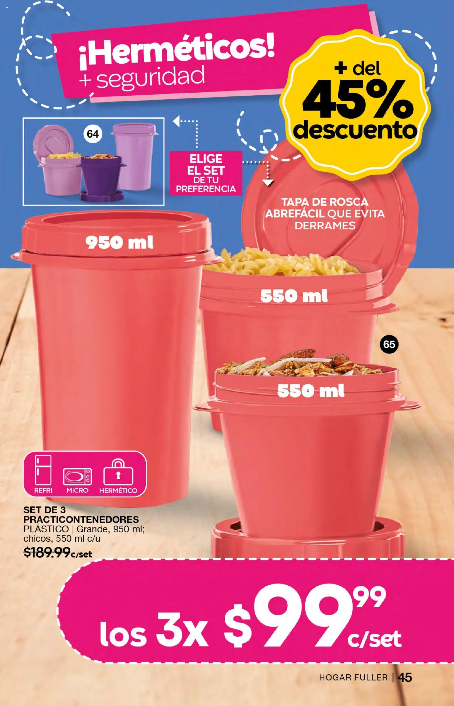 Nuevas ofertas de Fuller válidas en toda la República Mexicana desde el 04.03.2026. ¡Encuentra las mejores ofertas en Fuller campaña 24 2026! | Página: 45