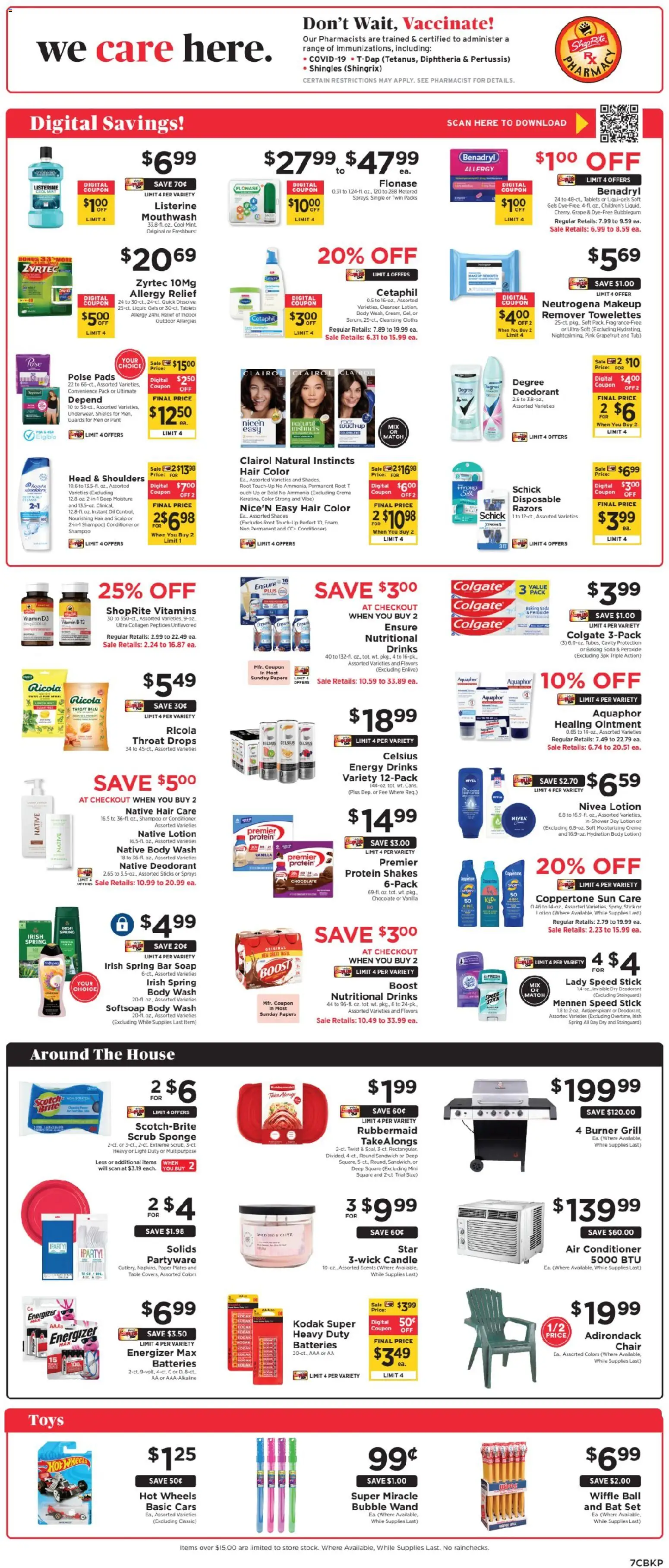 ShopRite Weekly Ad - valid from 03.04.2026 | Page: 8 | Products: Shampoo, Healing Ointment, Bar Soap, Grill