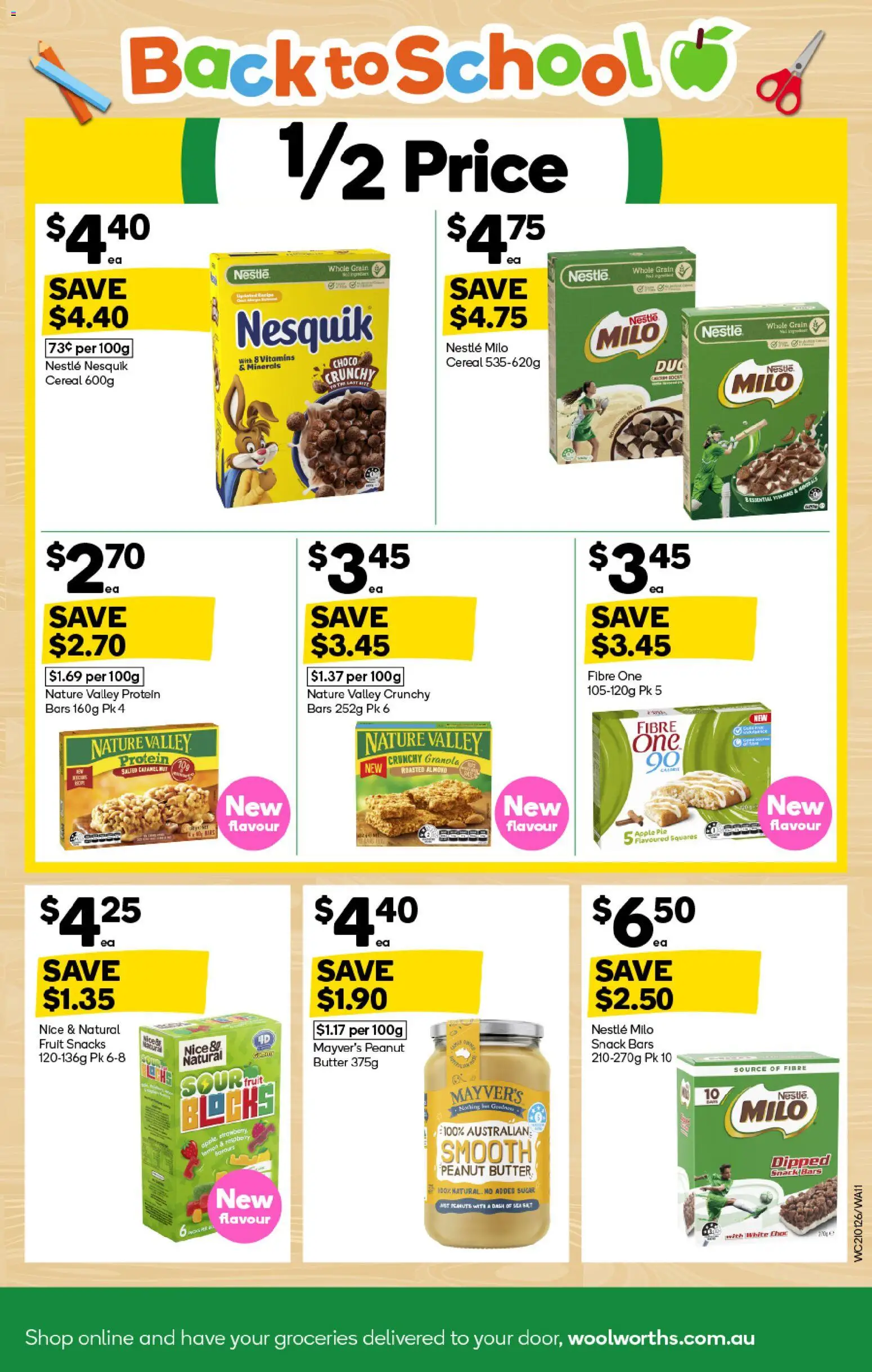 Woolworths catalogue - valid from 21.01.2026 | Page: 11 | Products: Butter, Granola, Peanuts, Salt