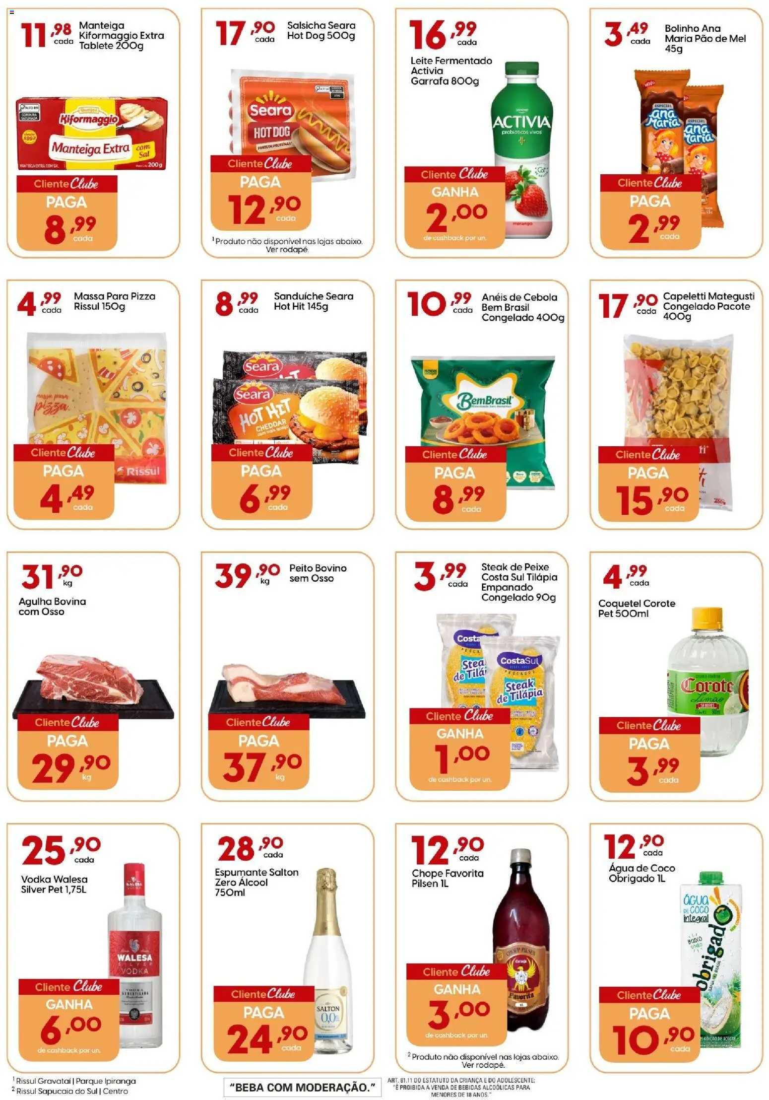 Rissul Folheto - válido de 19.03.2026 | Página: 2 | Produtos: Cebola, Espumante, Salsicha, Peixe