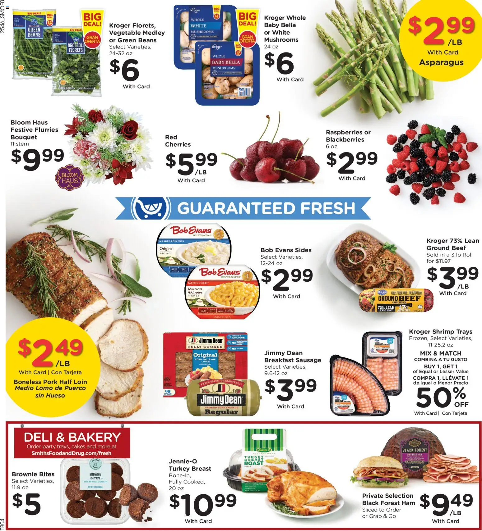 Smith's Weekly Ad - valid from 17.12.2025 | Page: 12 | Products: Broccoli, Mushrooms, Ham, Pork