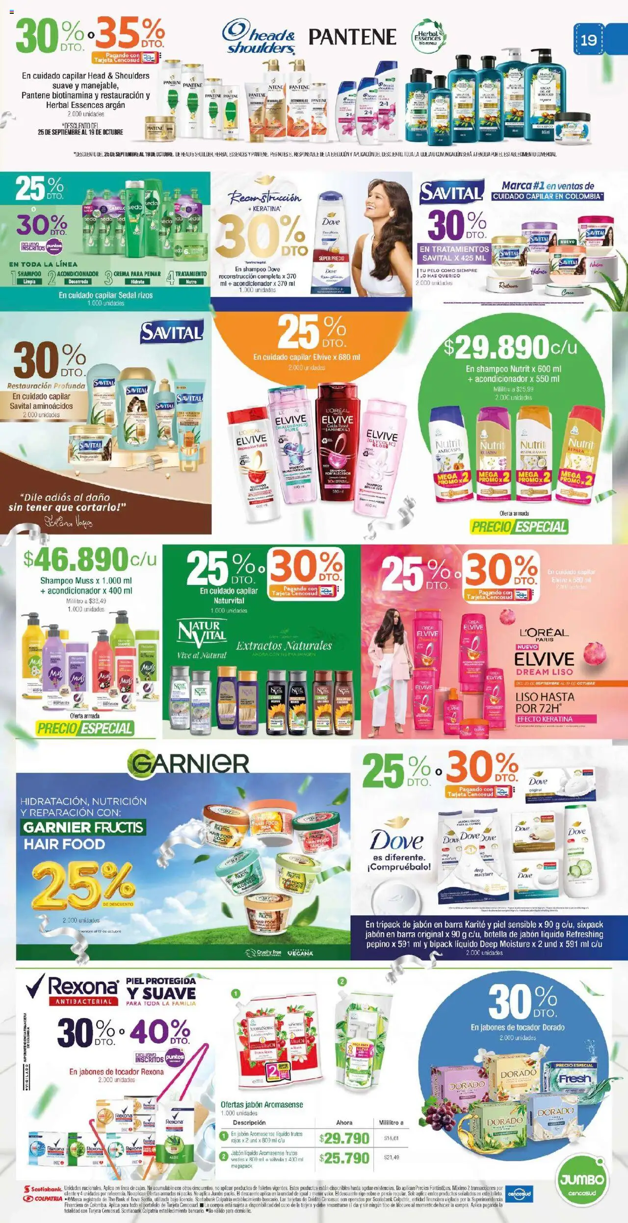 Jumbo revista - valida desde el 25.09.2025 | Página: 19 | Productos: Piña, Botella, Acondicionador, Jabón