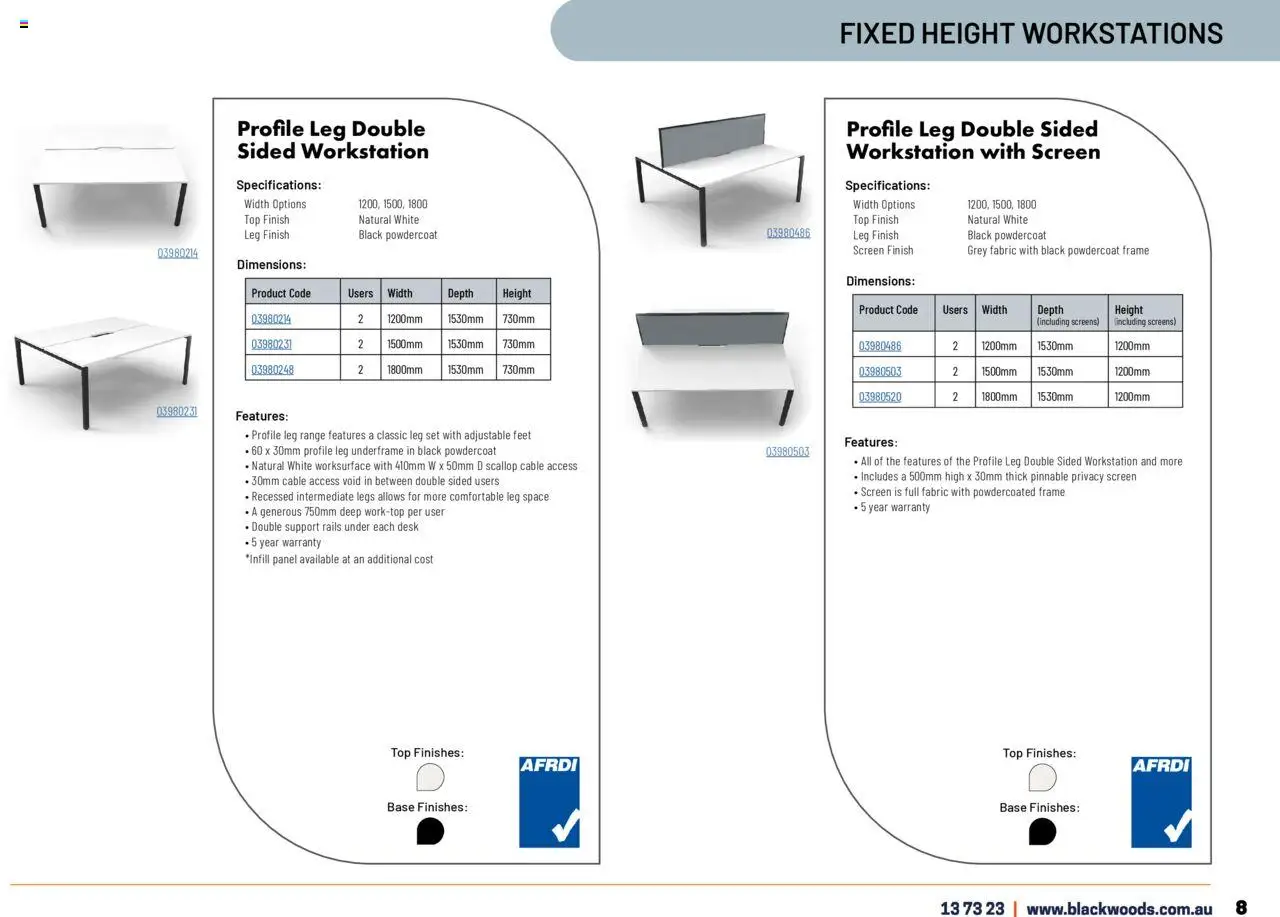 Black Woods catalogue - valid from 18.11.2024 | Page: 9 | Products: Desk, Cable, Screen