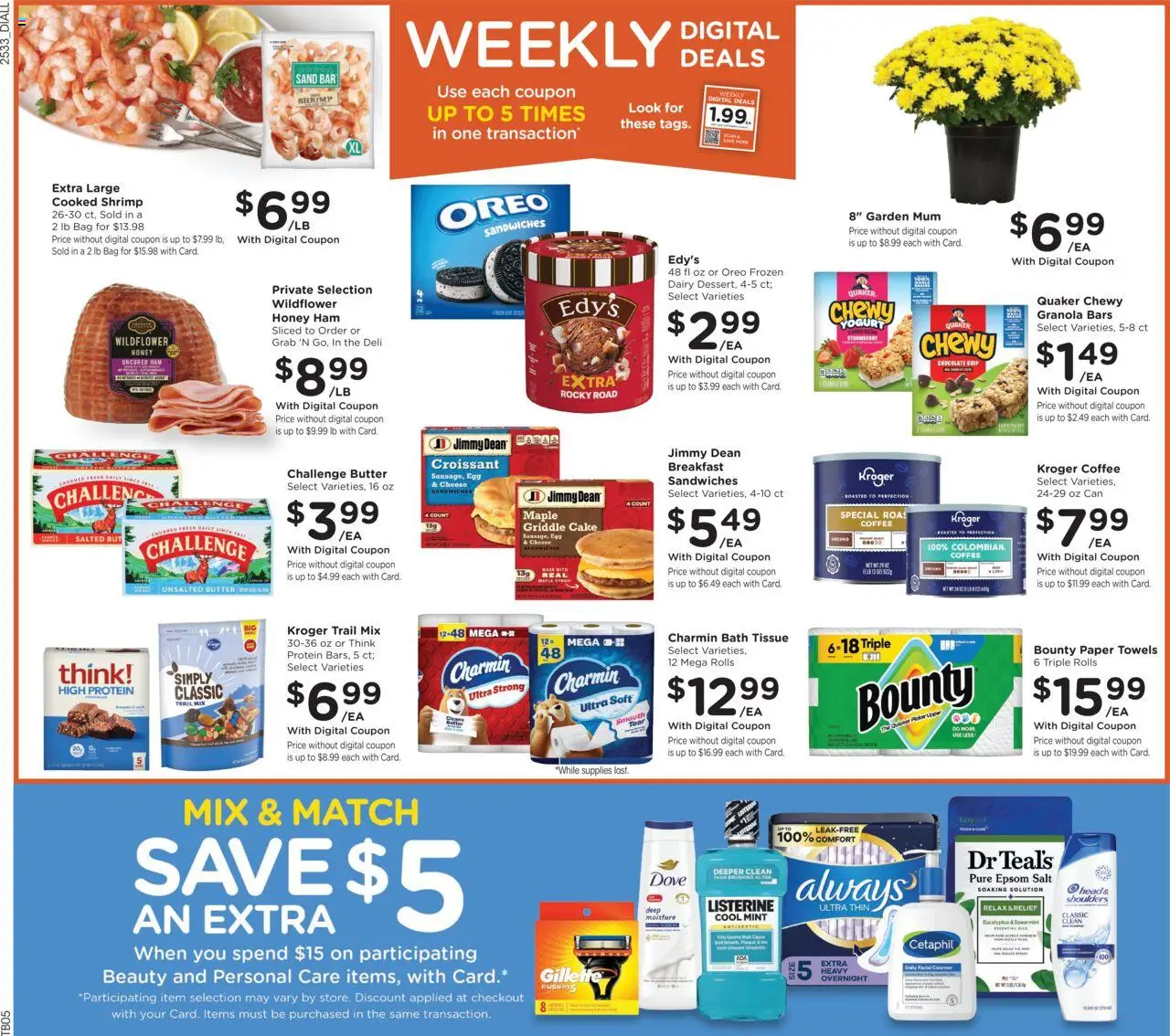 Dillons Weekly Ad - valid from 17.09.2025 | Page: 2 | Products: Griddle, Coffee, Ham, Bag
