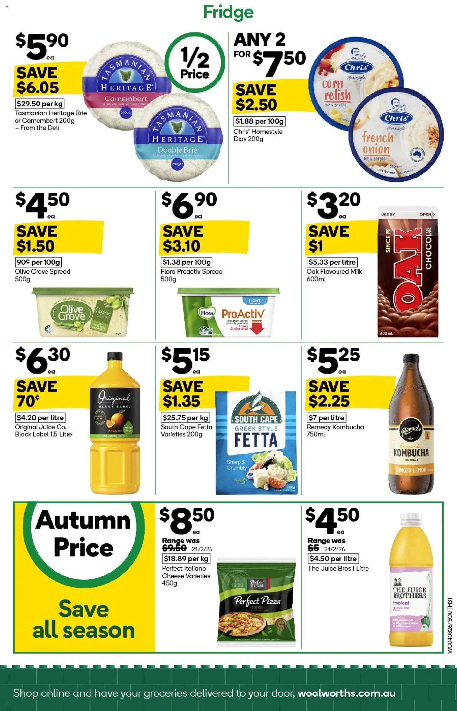 Woolworths catalogue - valid from 04.03.2026 | Page: 31 | Products: Cheese, Ginger, Pizza, Lemon